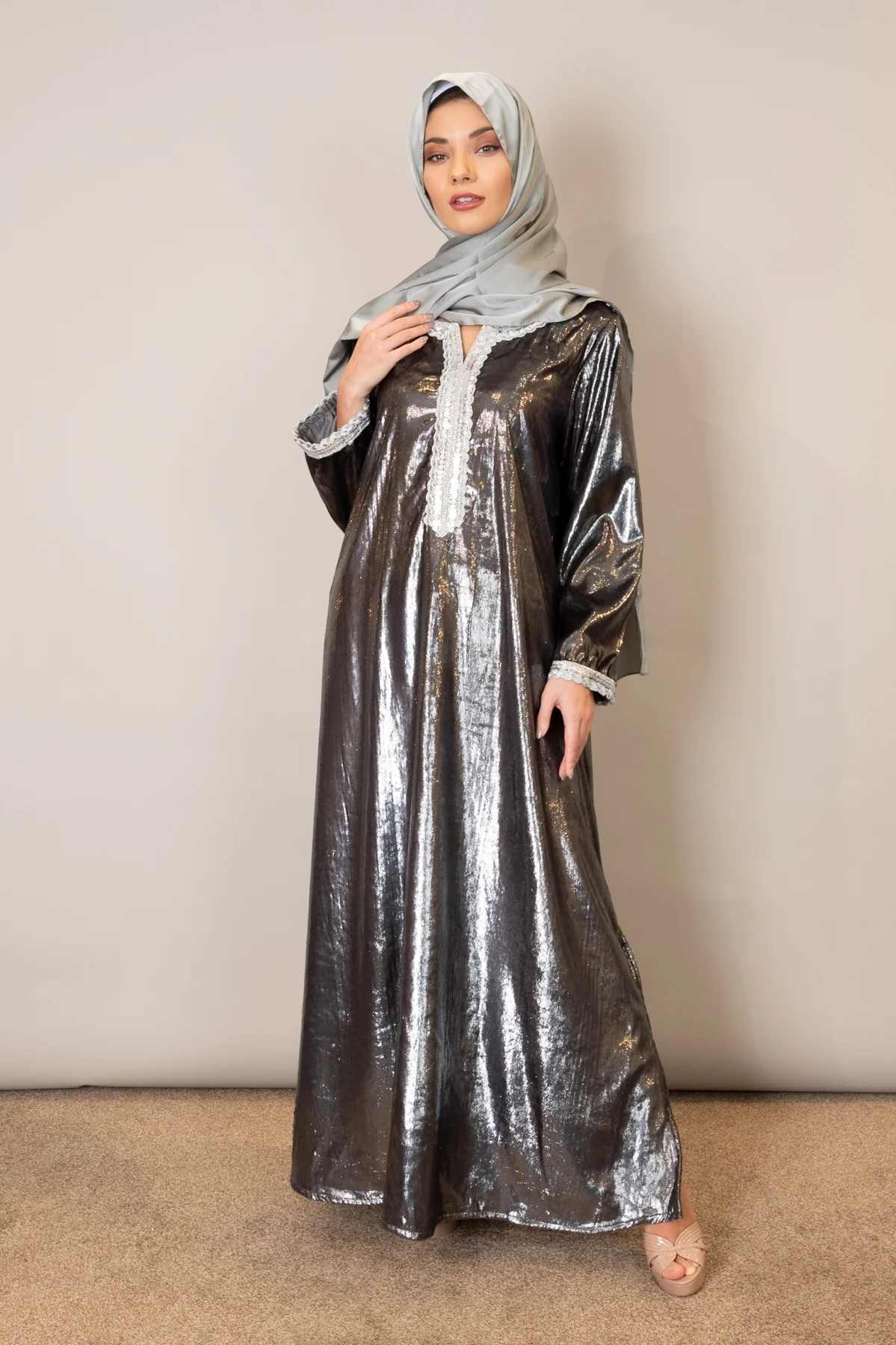 Grey Maxi Dress - Image 4