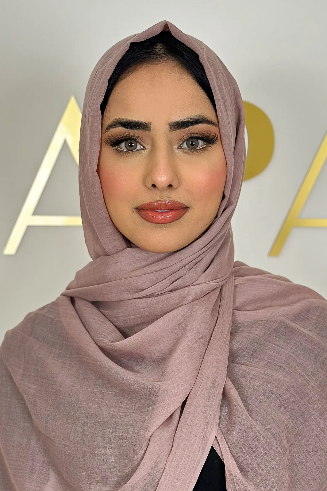 Ash Rose Cotton Silk Hijab - Image 2