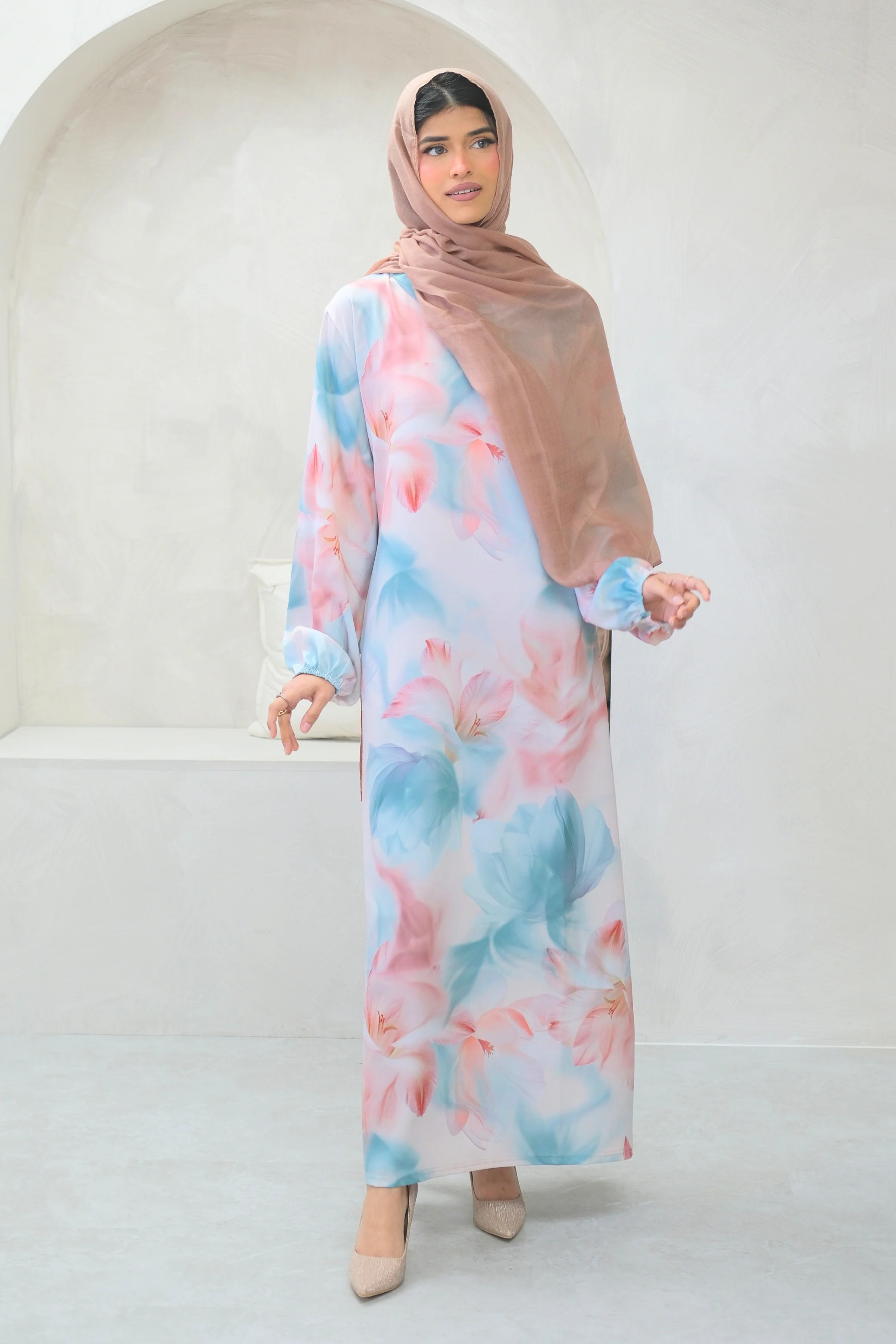 Elyra Pastel Veil Dress - Image 4