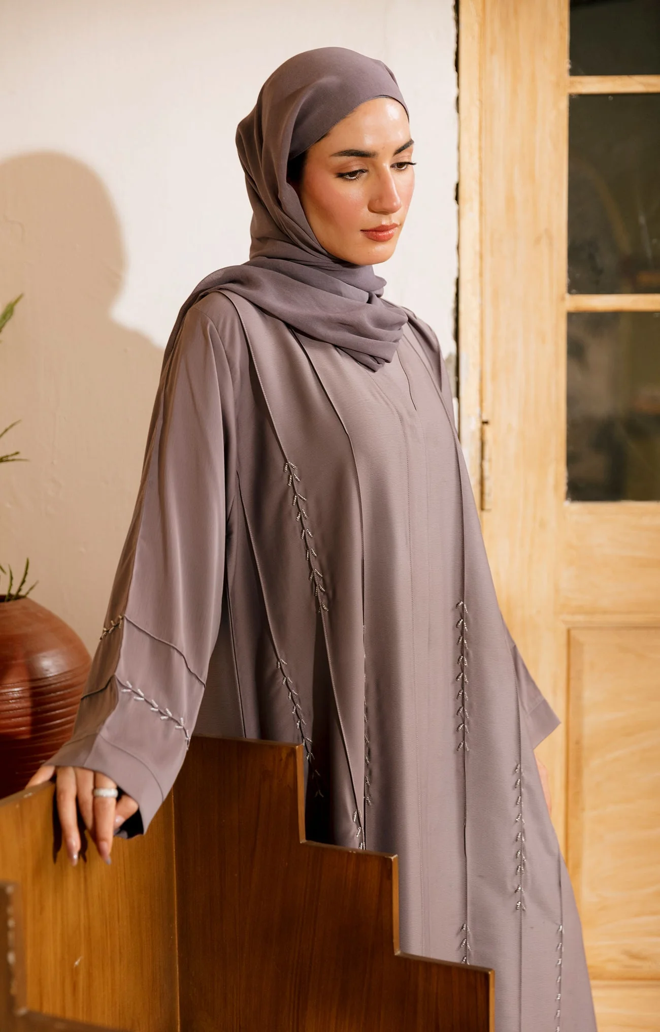 Elia Mauve Abaya - Image 3