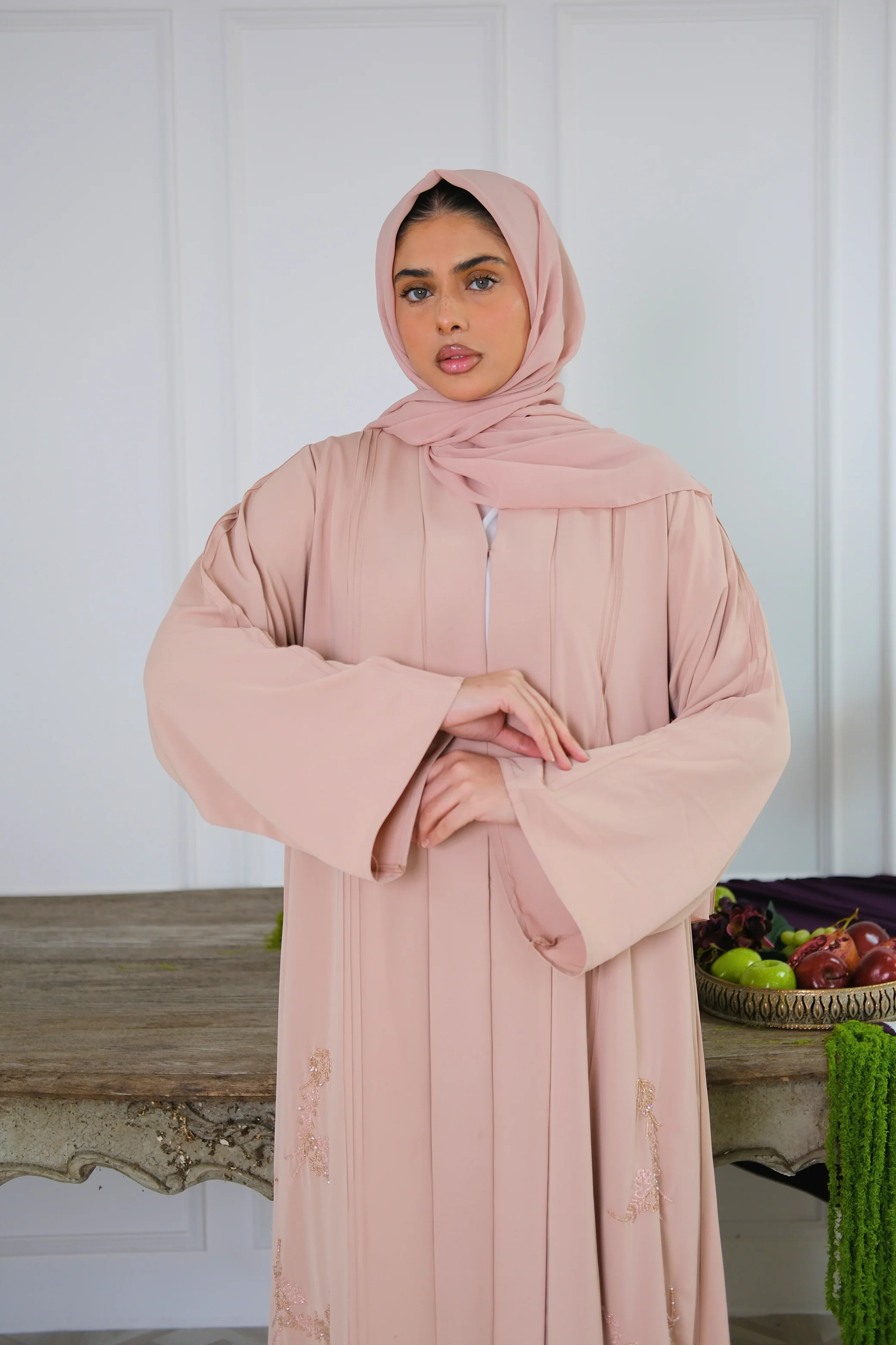 Rose Drape Abaya - Image 2