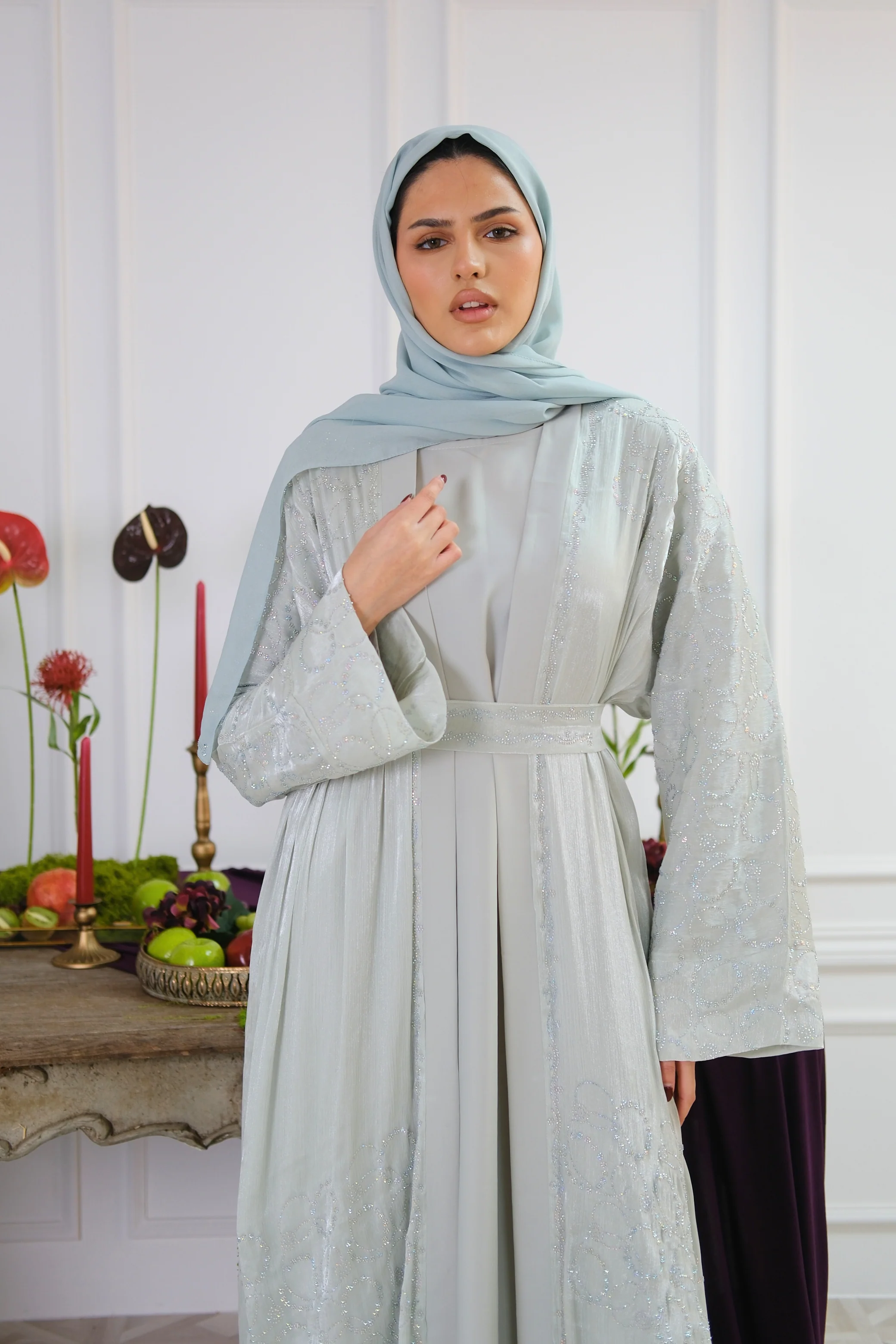 Sage Veil Abaya - Image 2