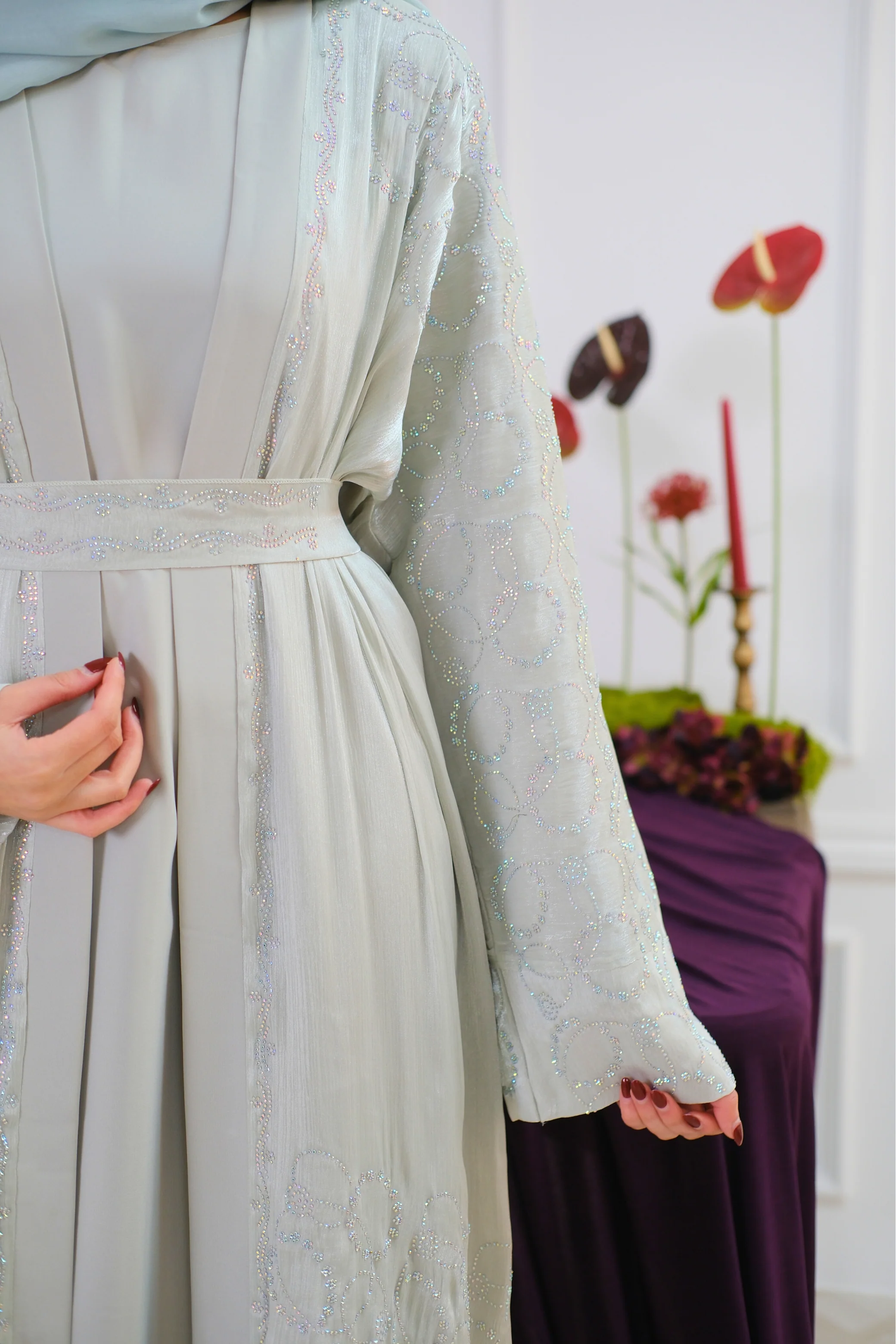 Sage Veil Abaya - Image 3
