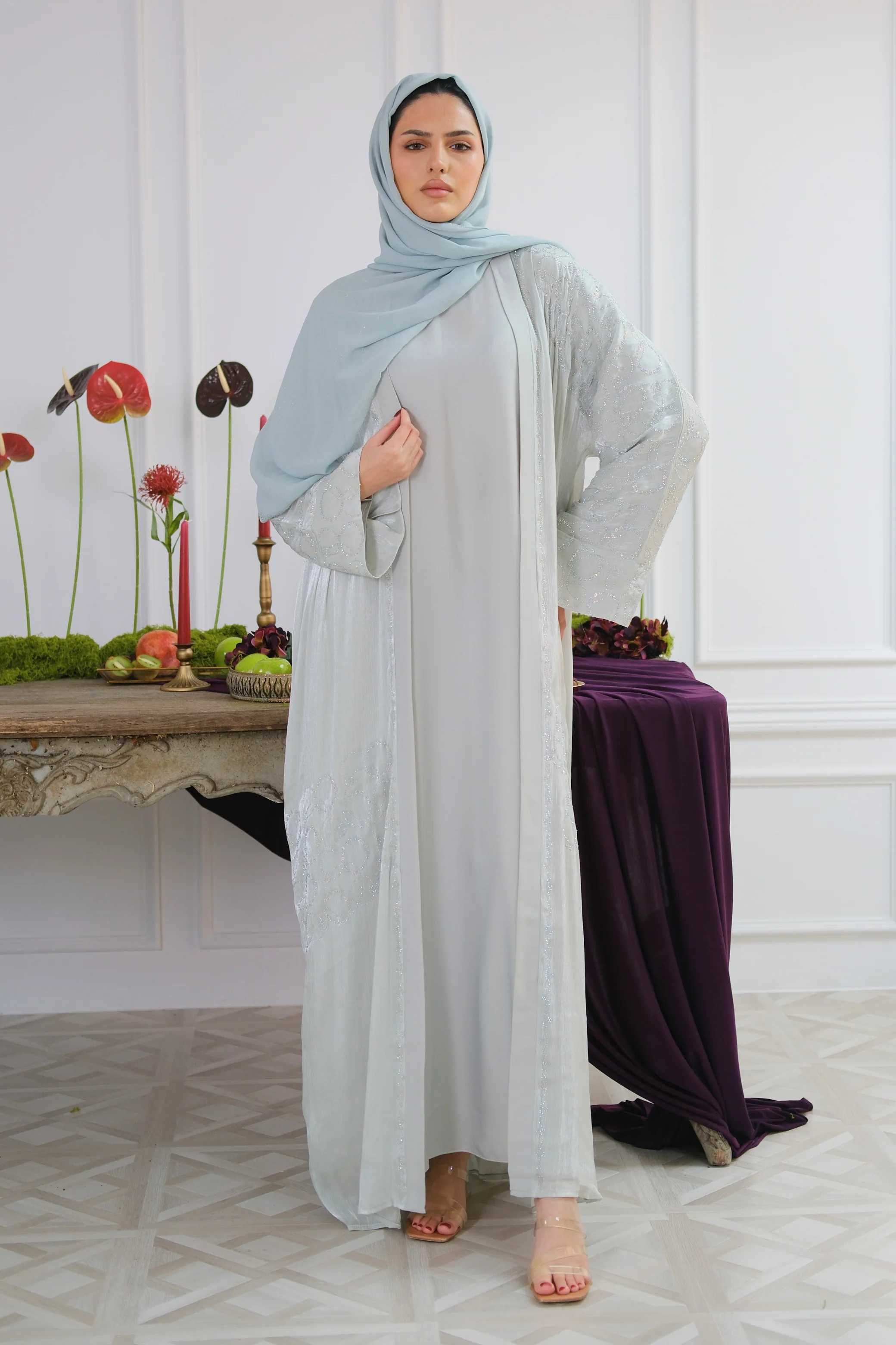 Sage Veil Abaya - Image 4