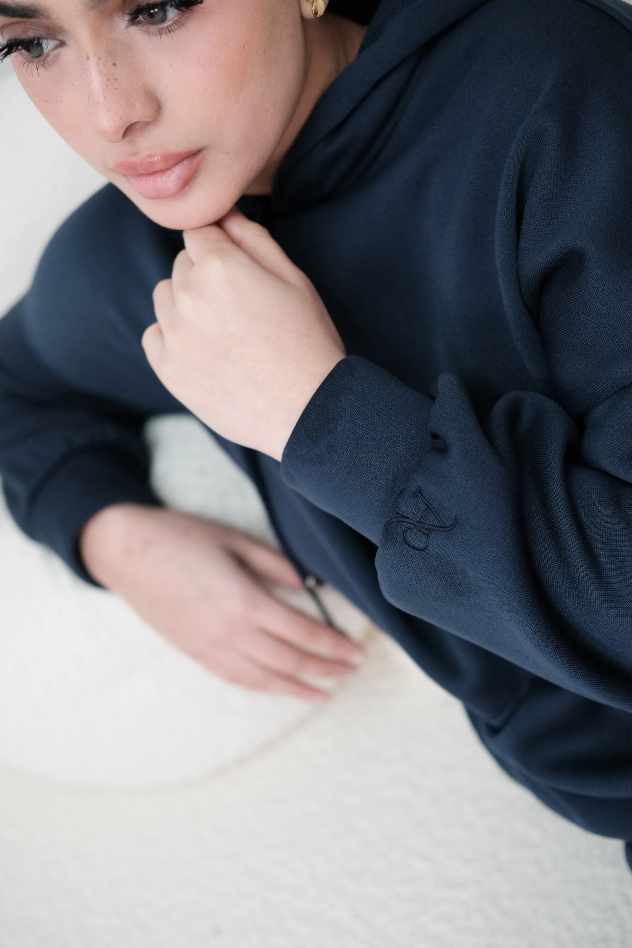 Signature Navy Hoodie Dress - Image 4