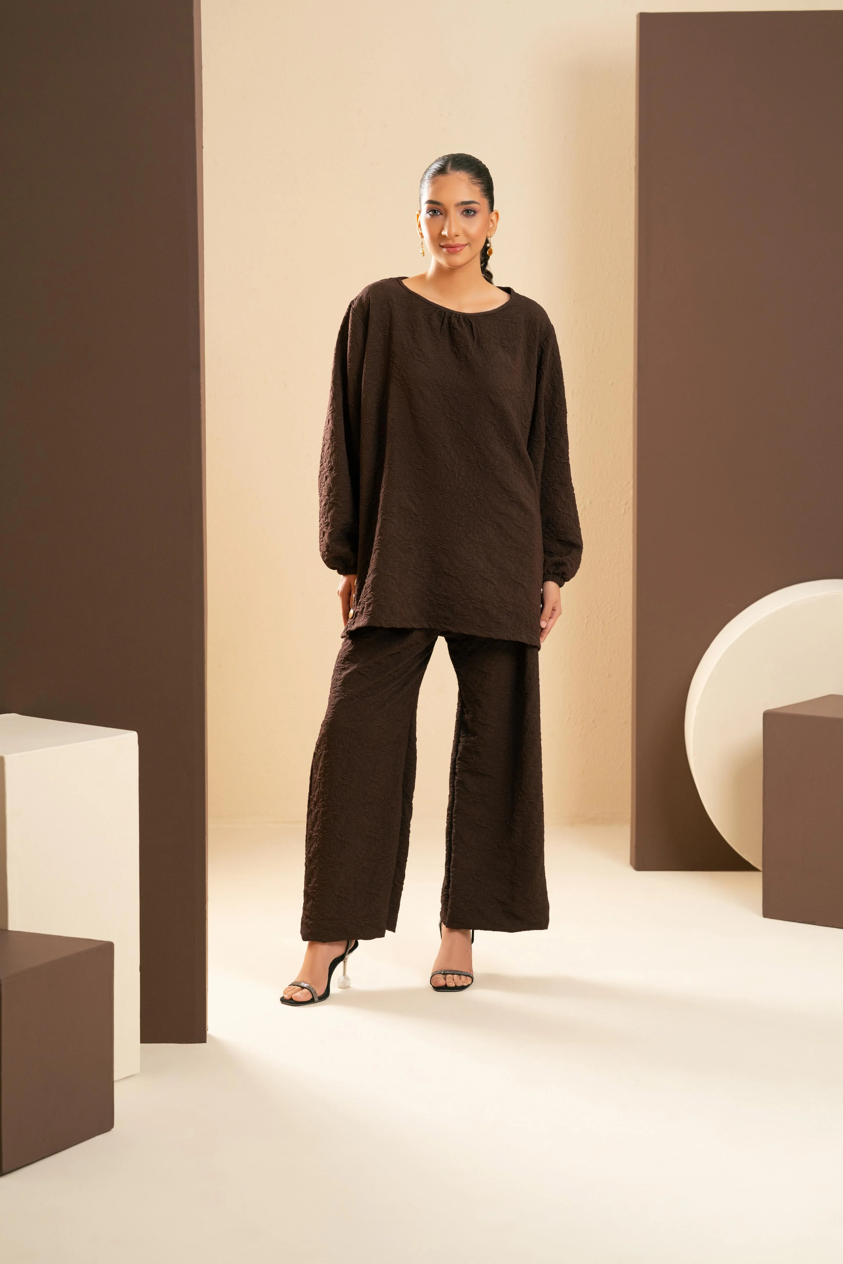 Mahogany Textura Co-Ord - Image 2