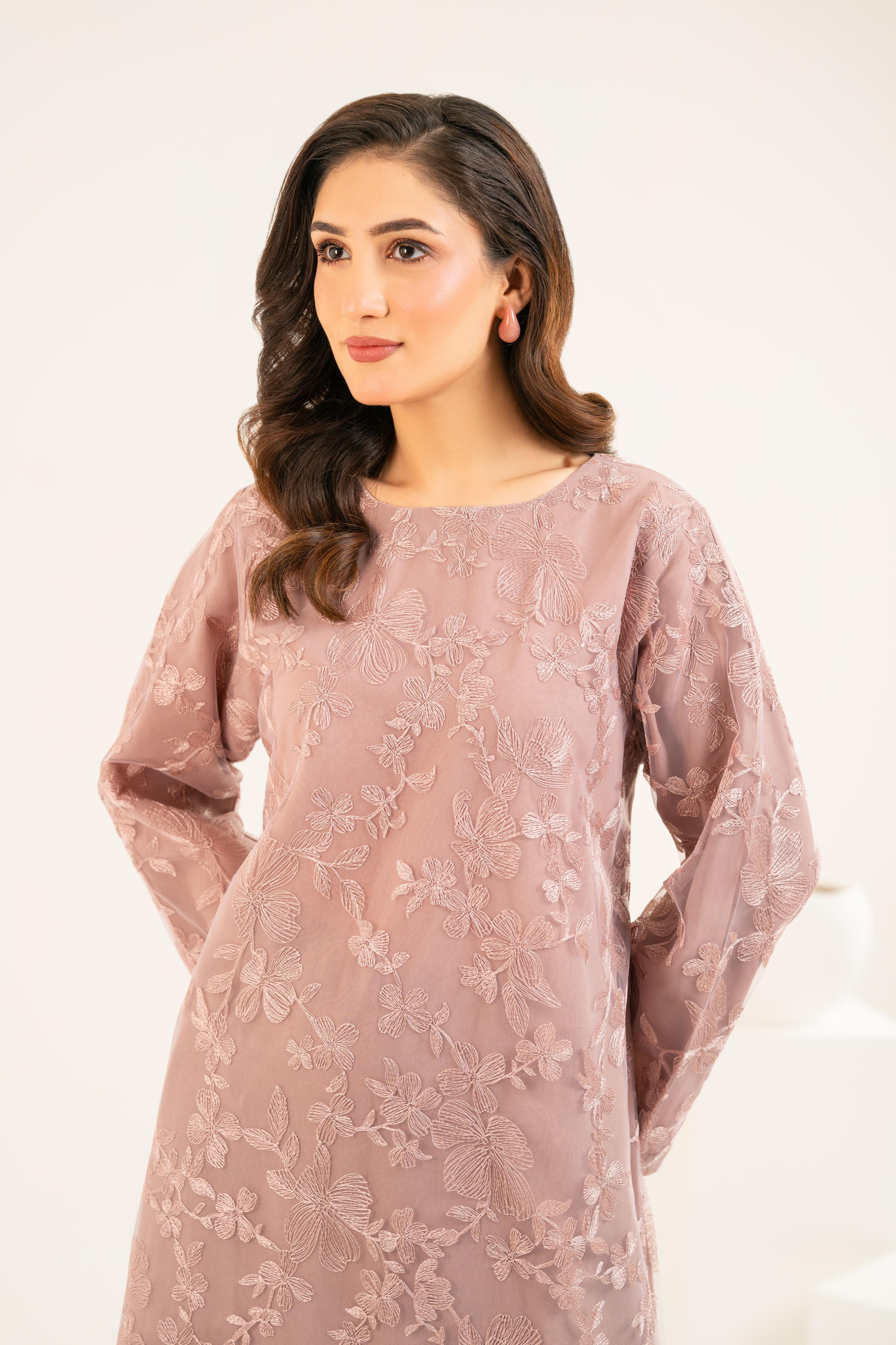 Amara Blush Midi Dress - Image 2