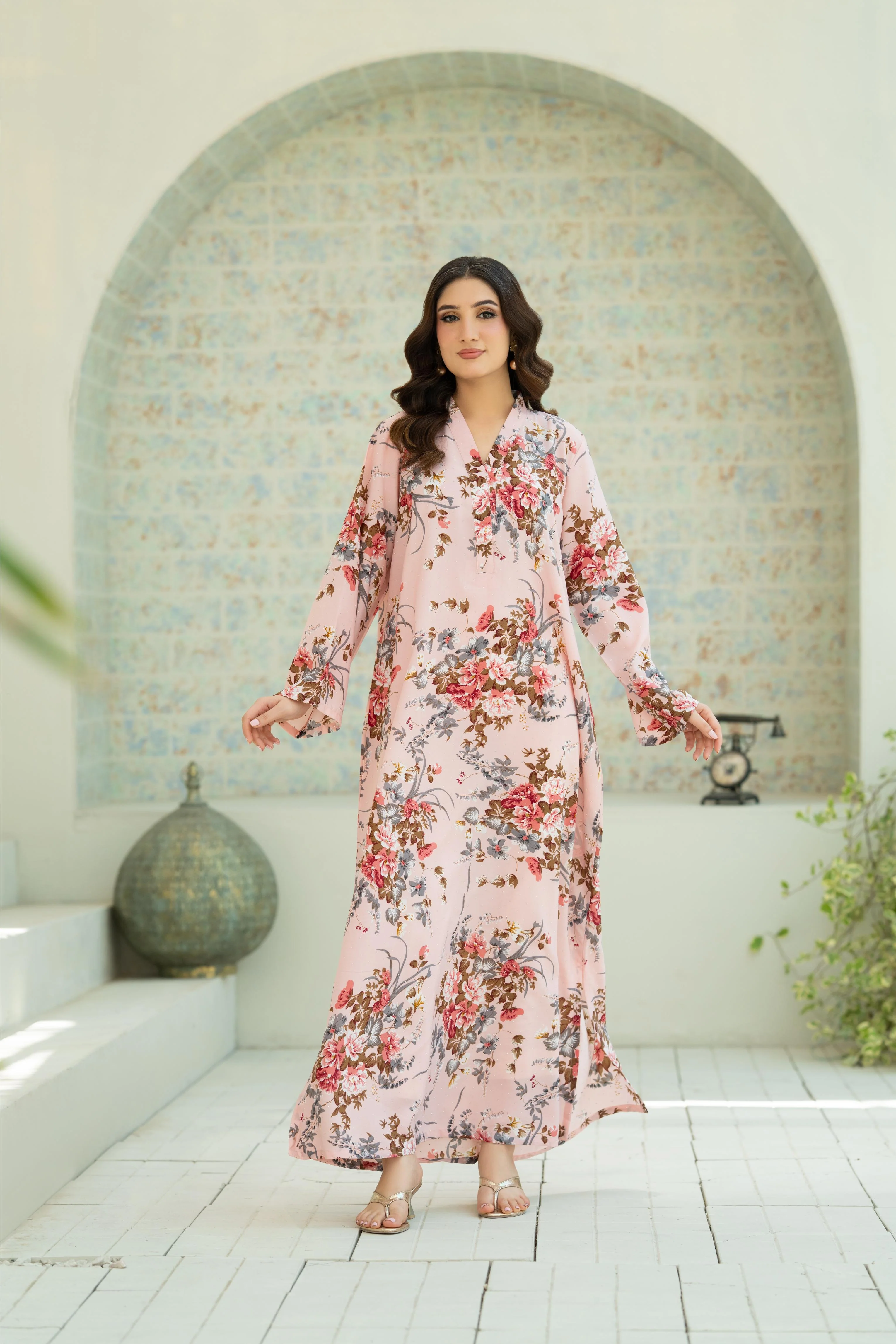 Blush Bloom Kaftan - Image 8