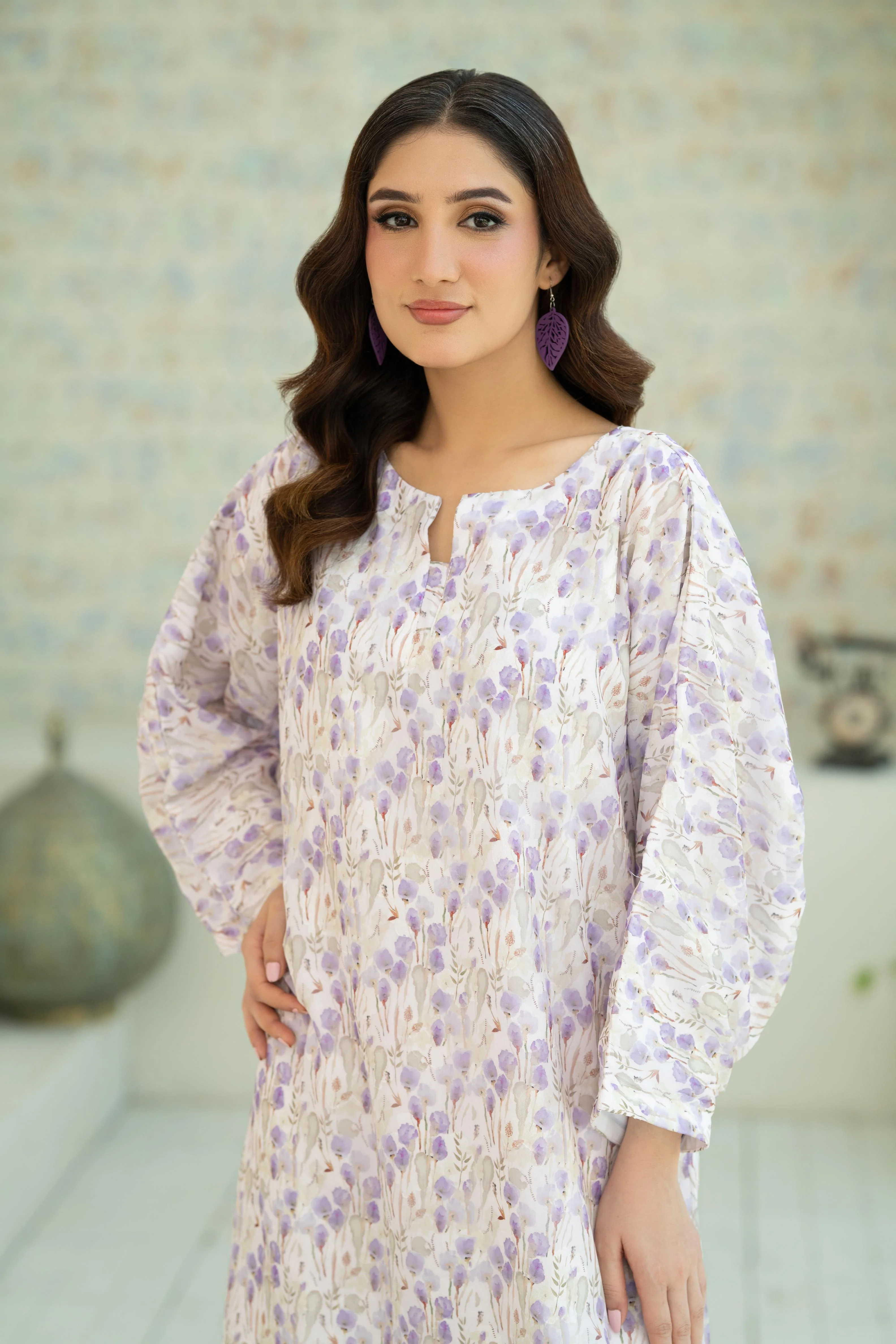 Lilac Bloom Kaftan - Image 2