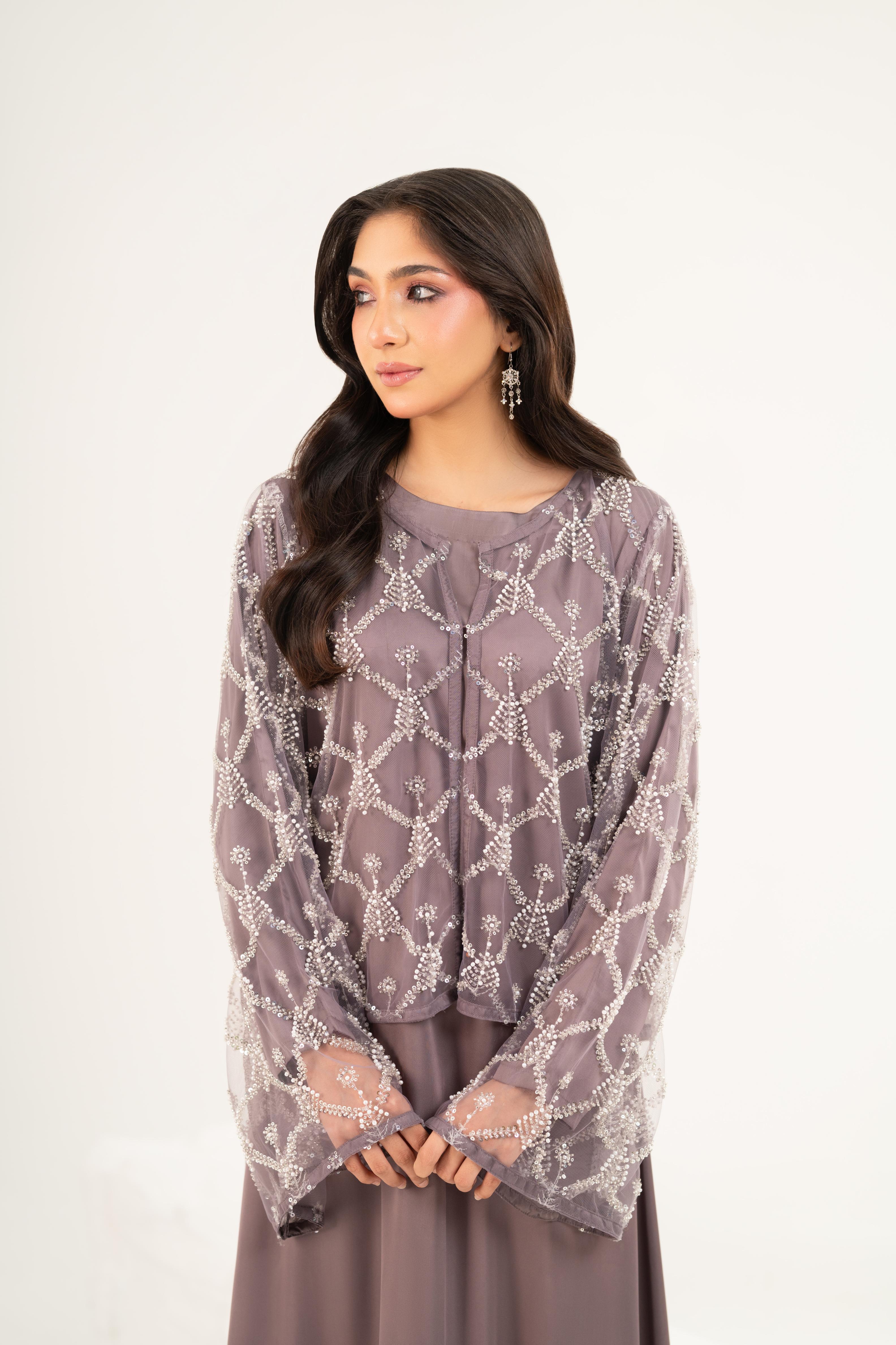 Lyra Mauve Maxi Dress - Image 6