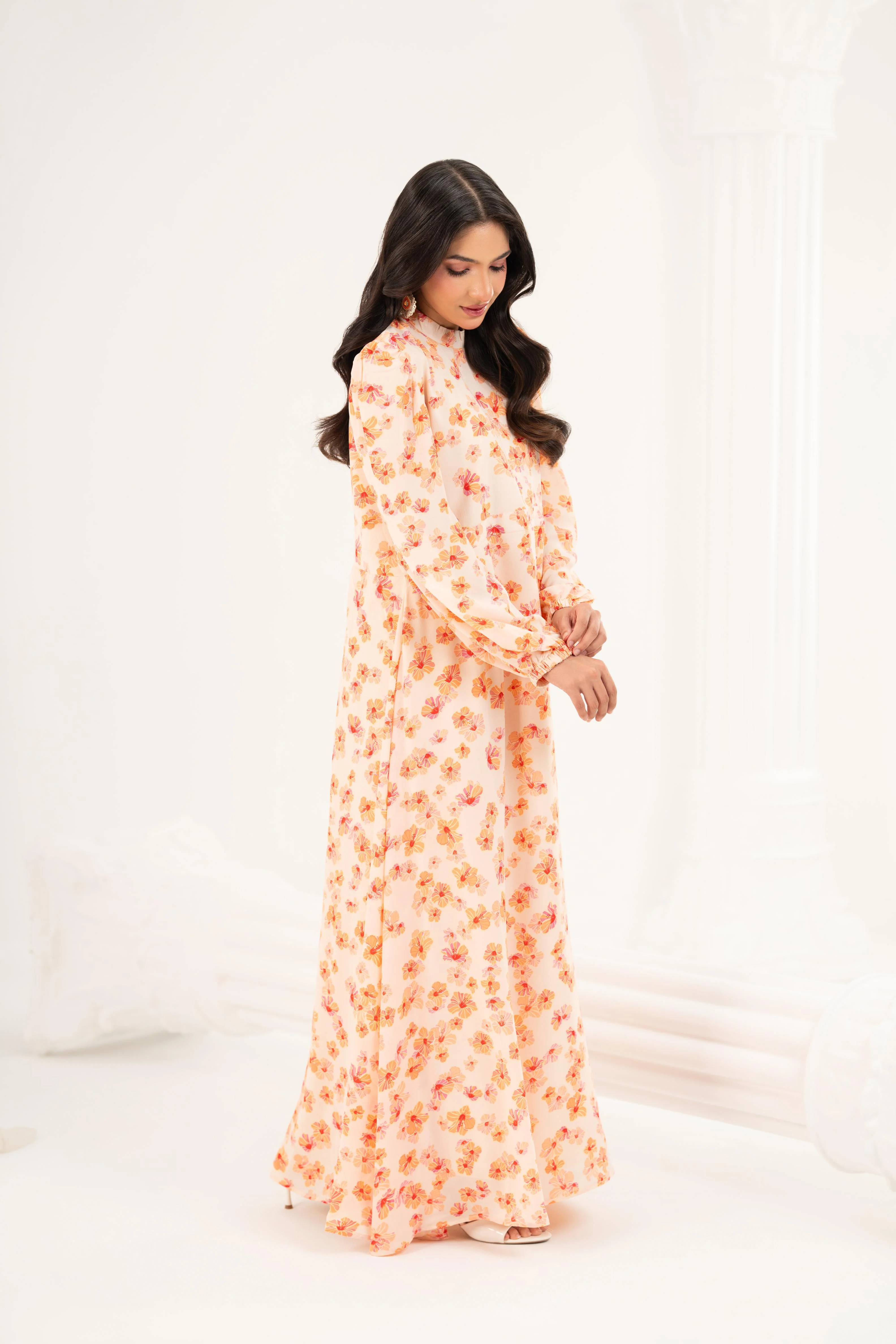 Sunset Floral Maxi Dress - Image 4