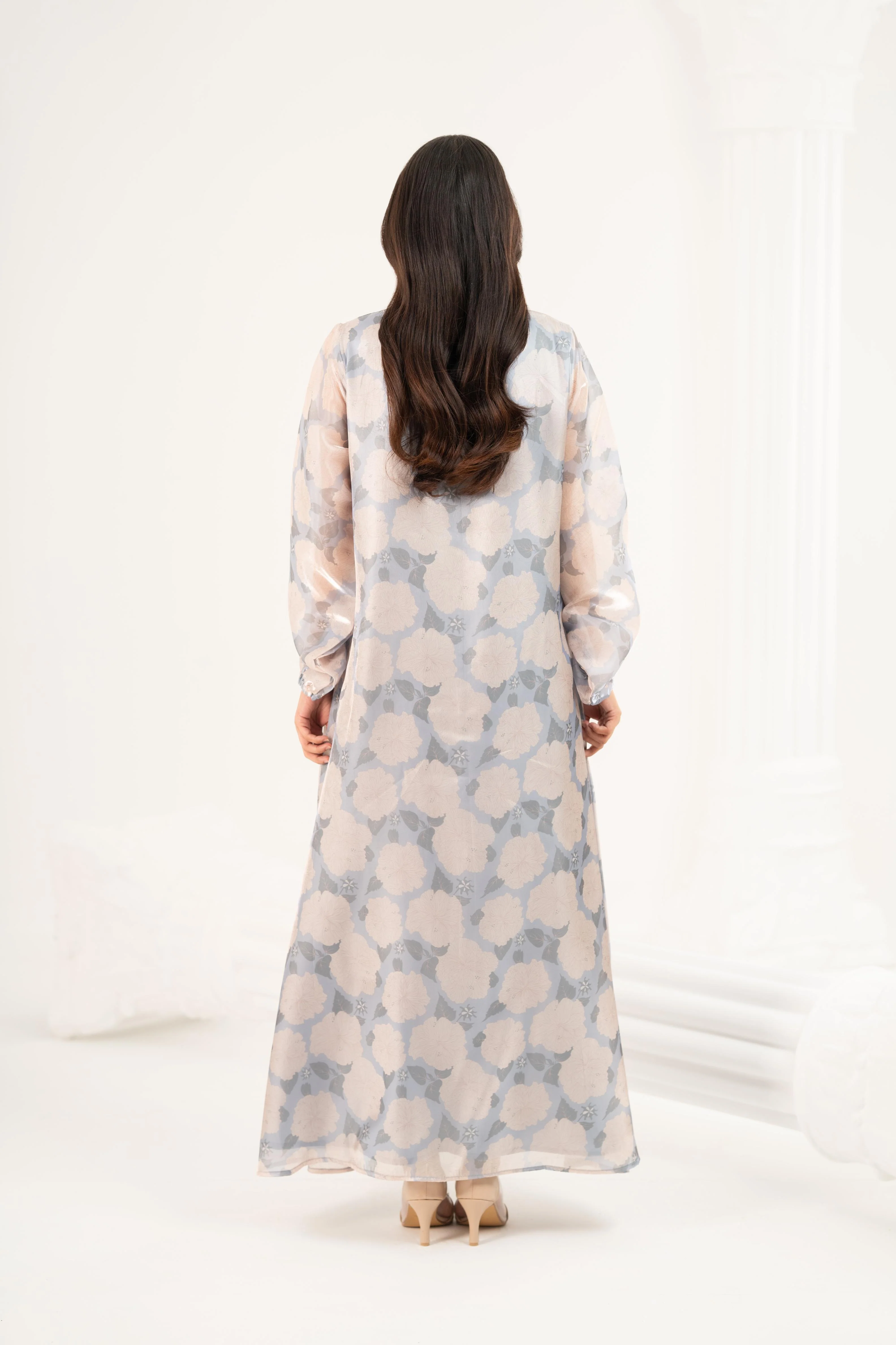 Painterly Floral Midi Dress - Image 10
