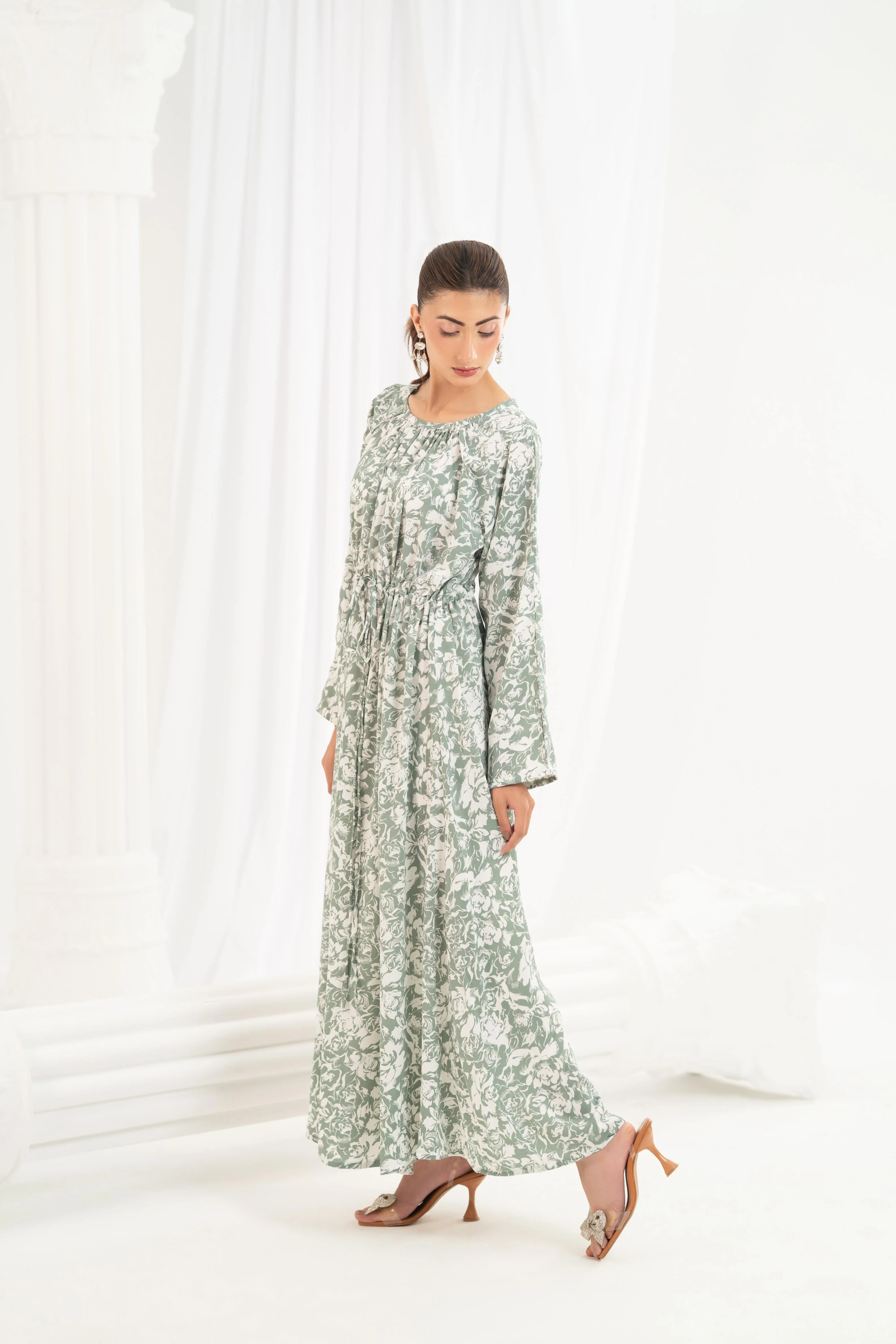 Sage Willow Printed Dress - Image 11