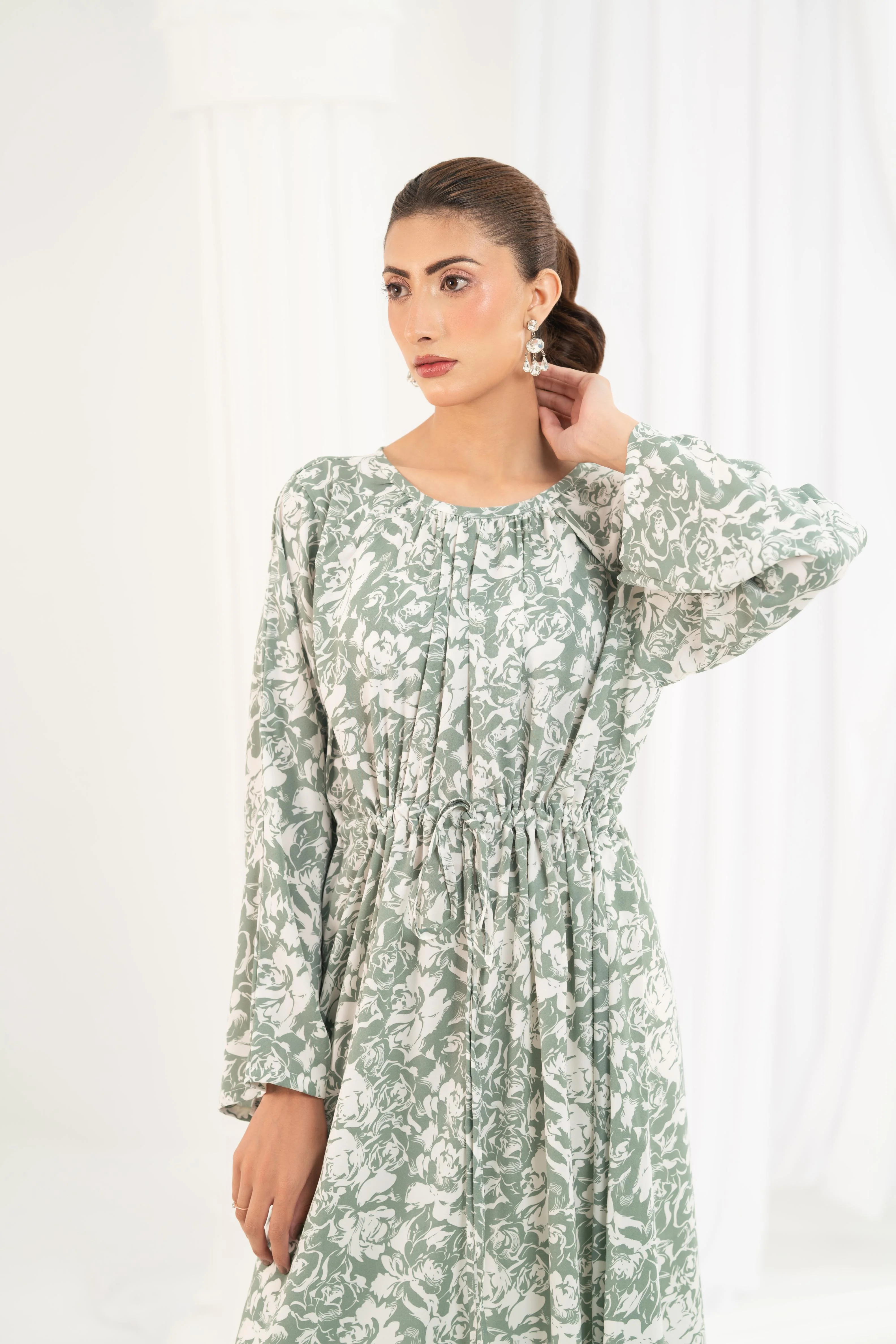 Sage Willow Printed Dress - Image 2