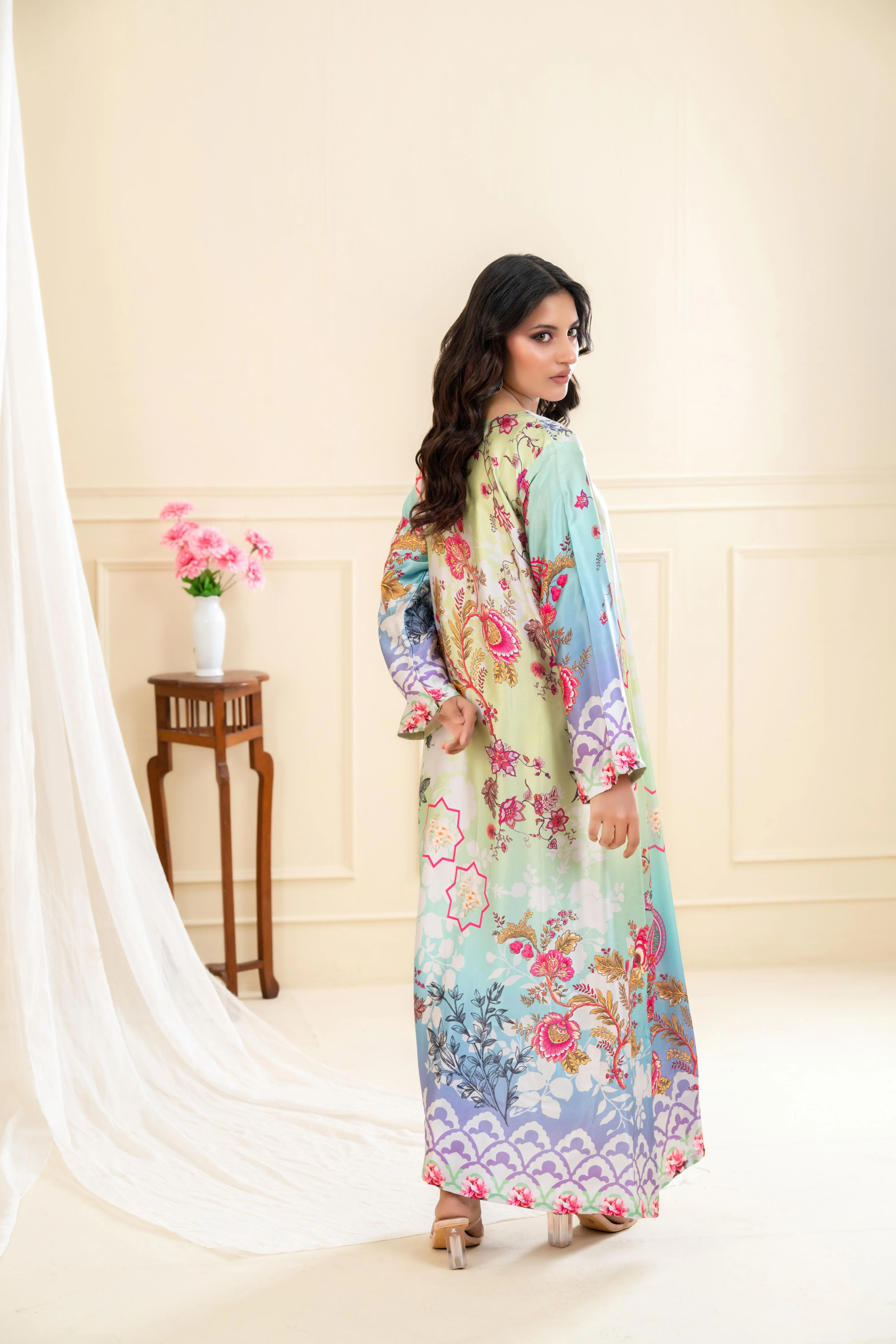 Raneem Luxe Printed Dress - Image 4