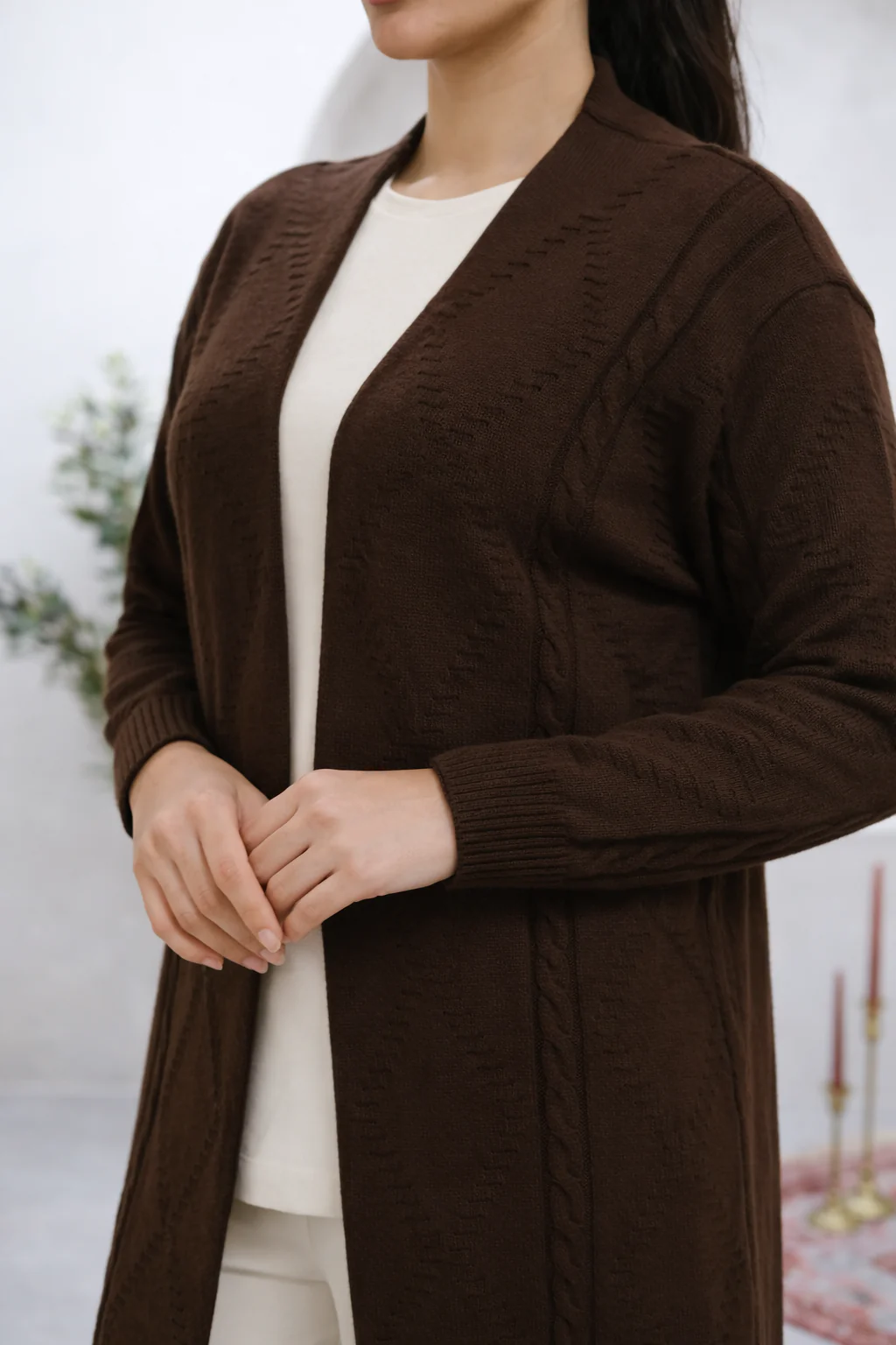 Noirline Brown Cardigan - Image 2