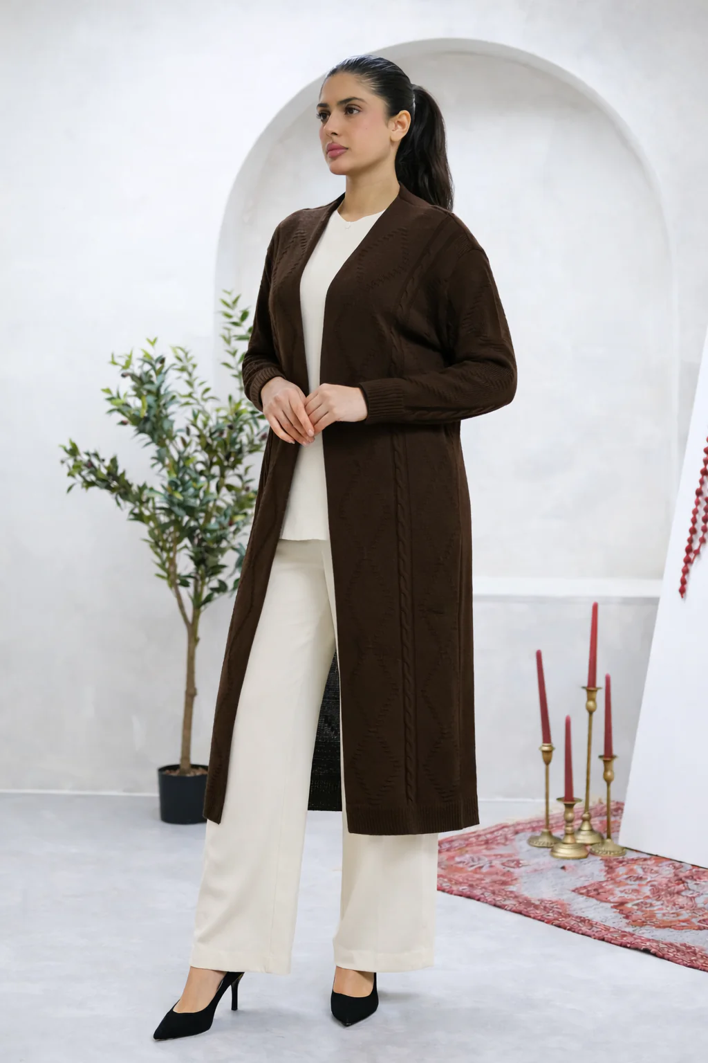 Noirline Brown Cardigan - Image 3