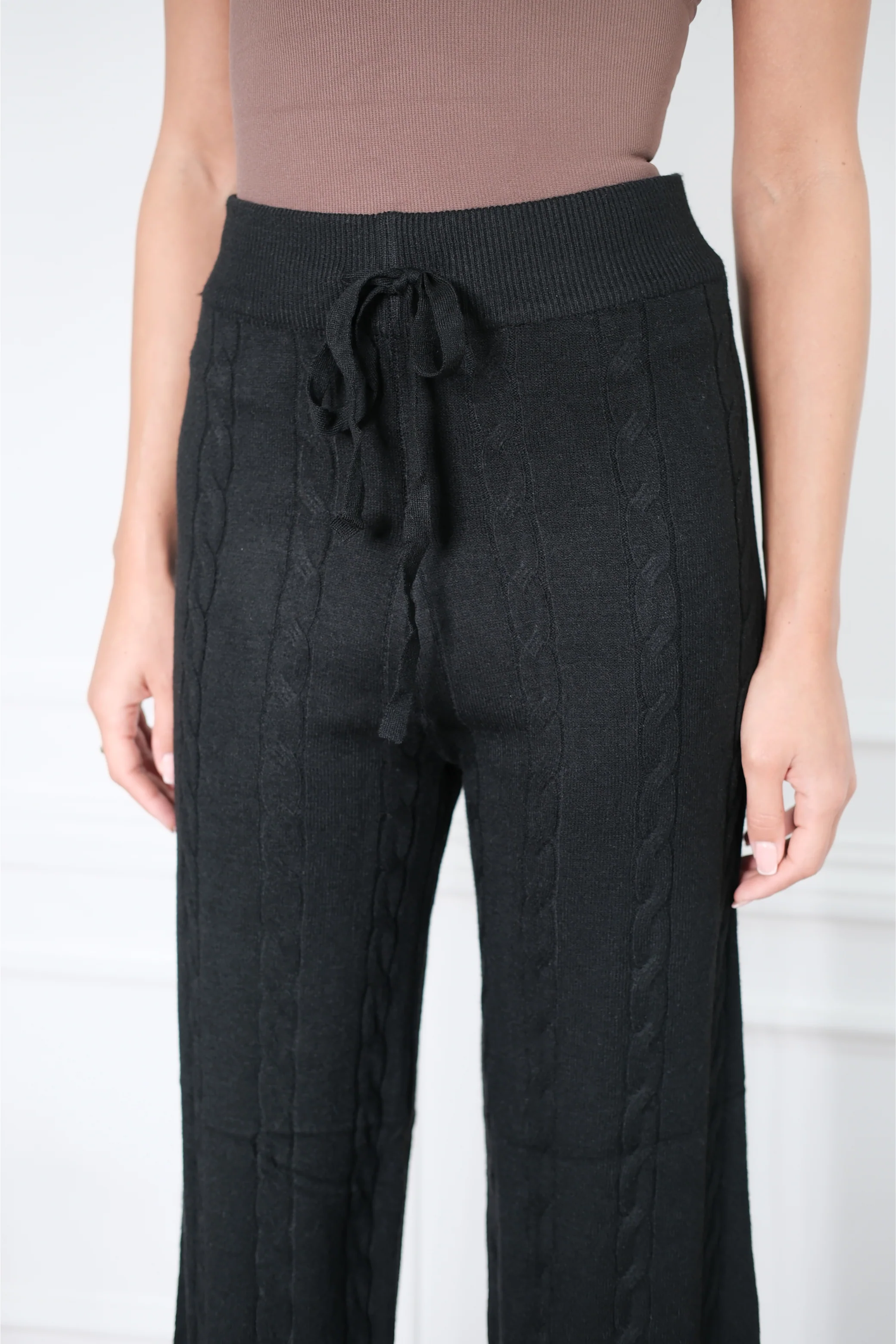 Cable Black Trousers - Image 2