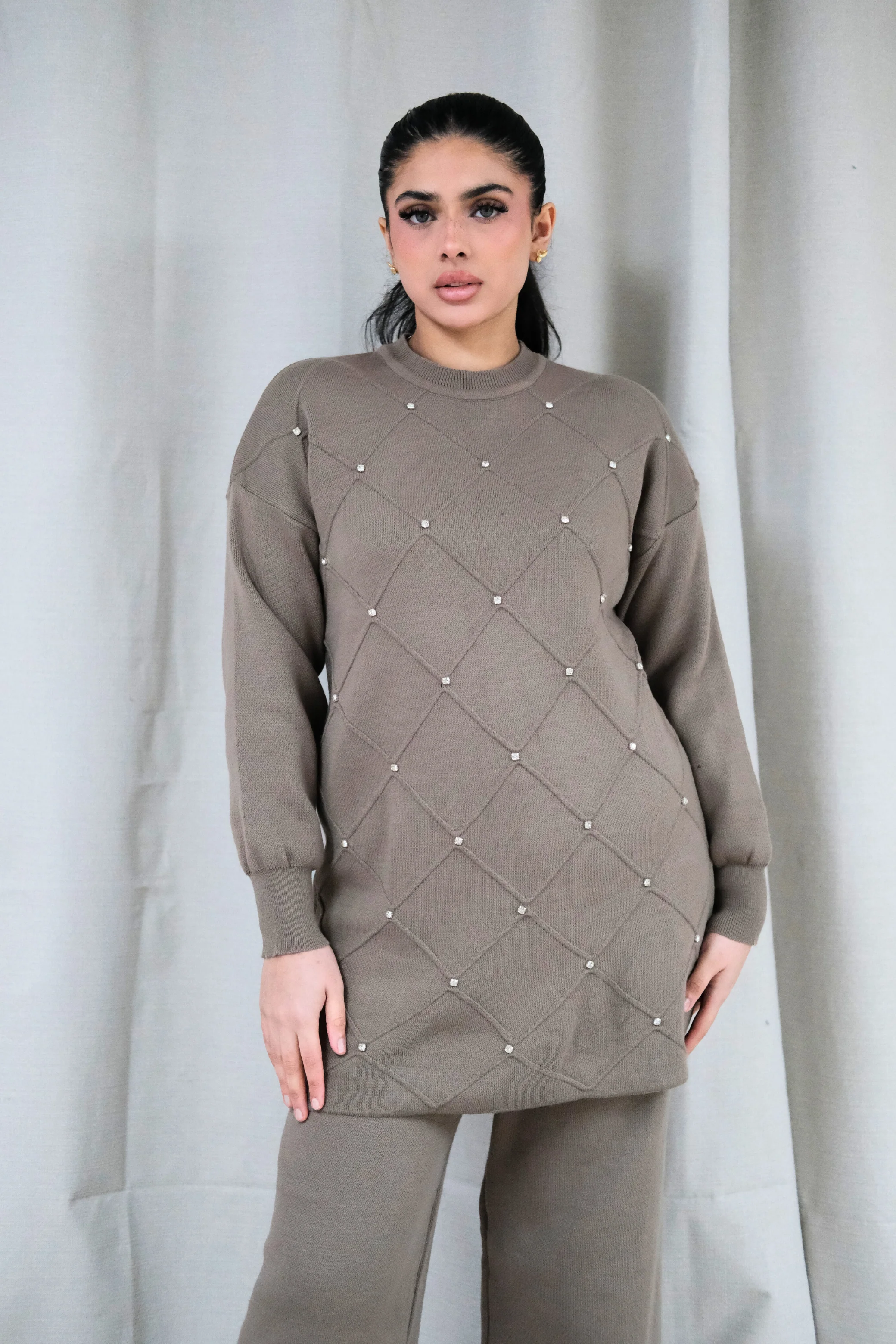 Noelle Mocha Knit Co-Ord - Image 2