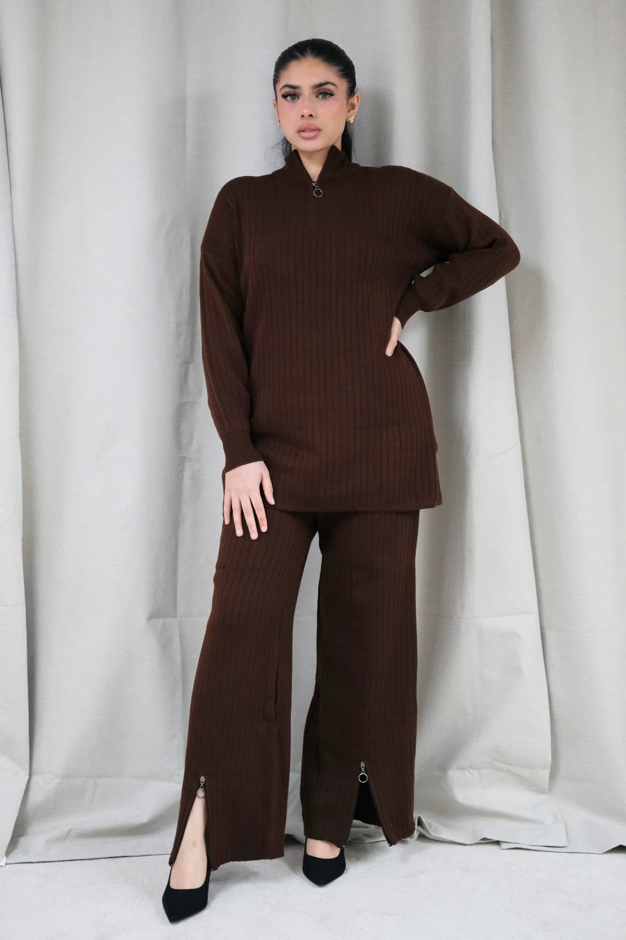 Arden Brown Zip Co-Ord - Image 5