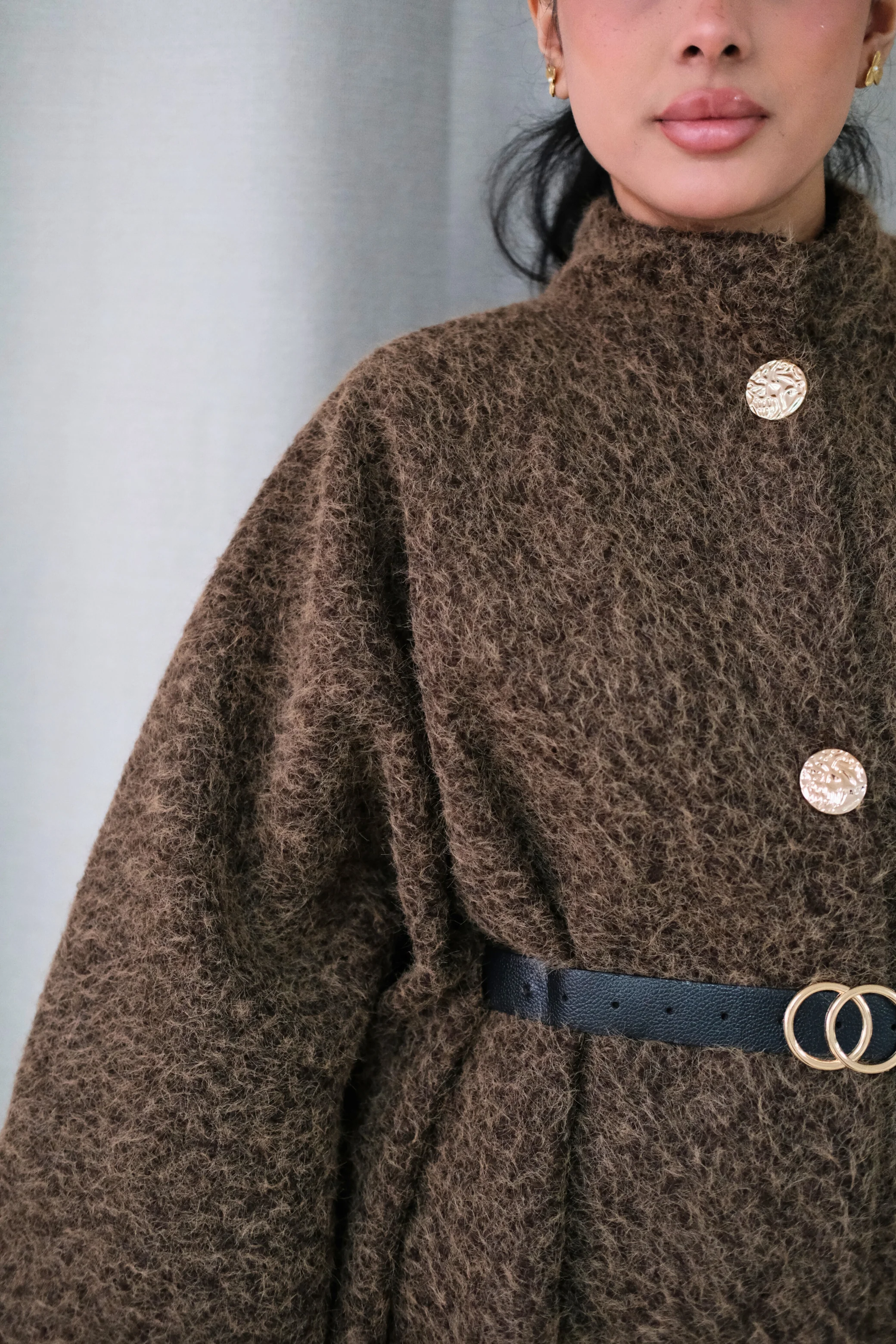The Alara Brown Belted Cape - Image 5