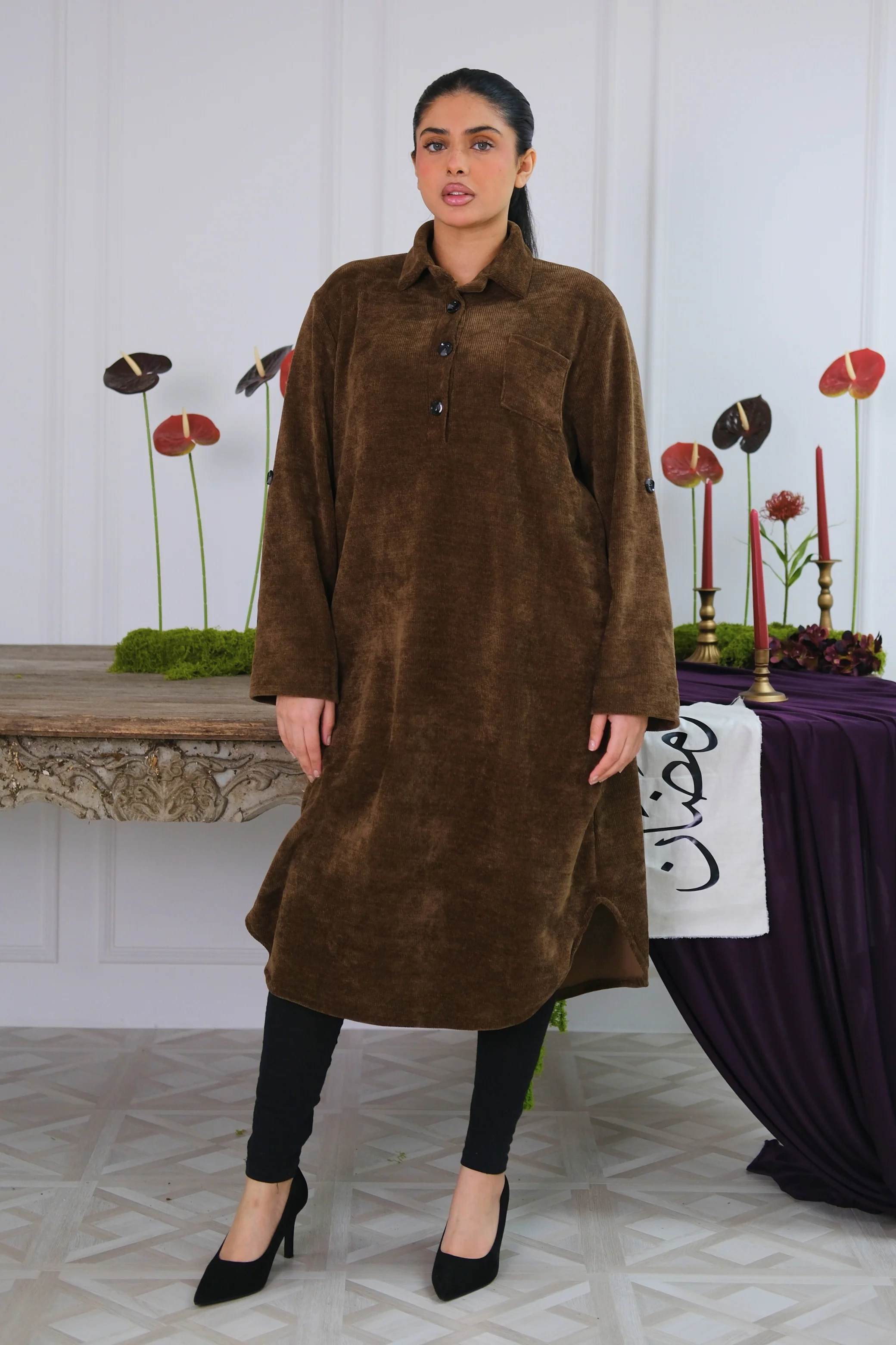 Soft Cord Brown Midi - Image 5