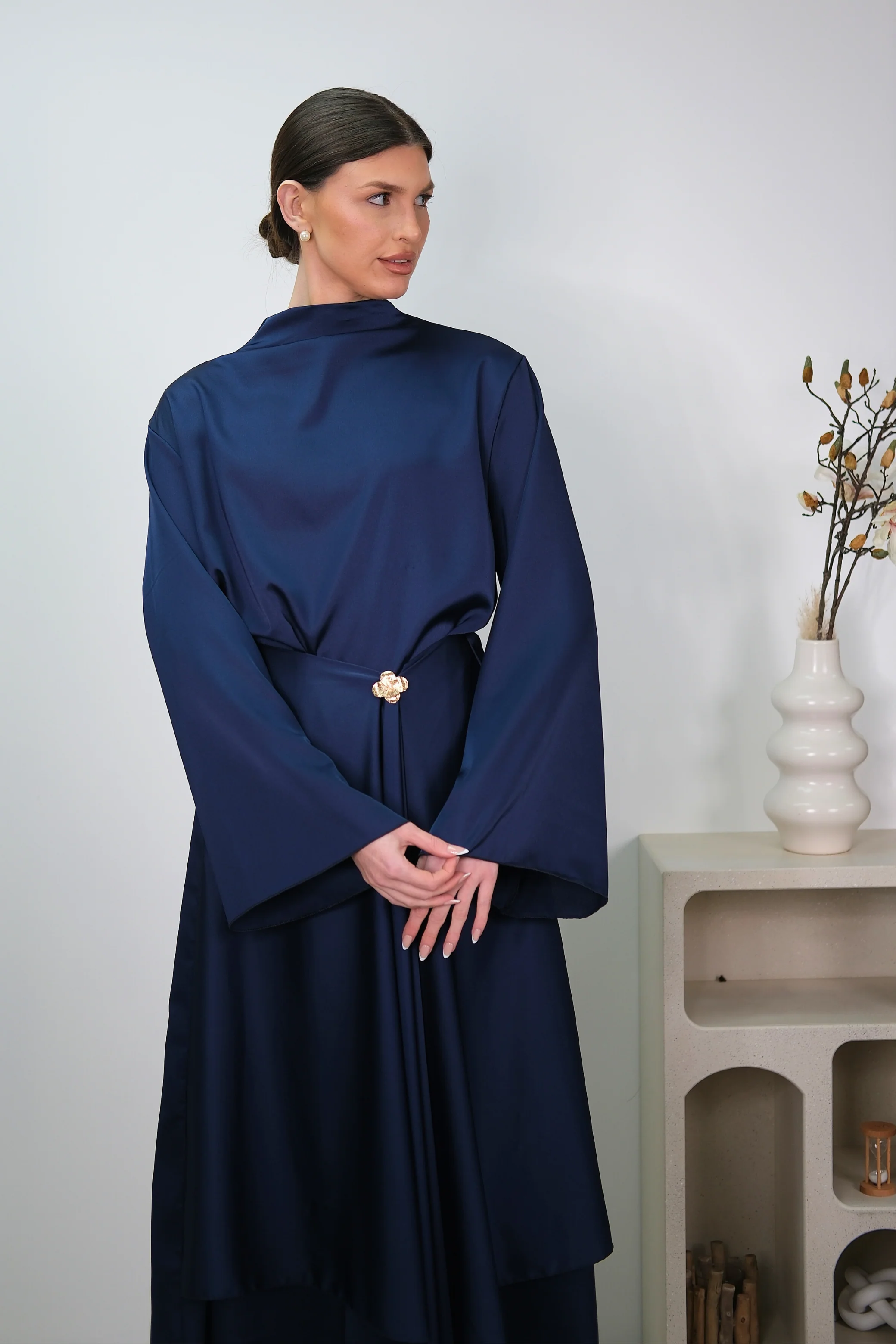 Sorela Navy Dress - Image 2