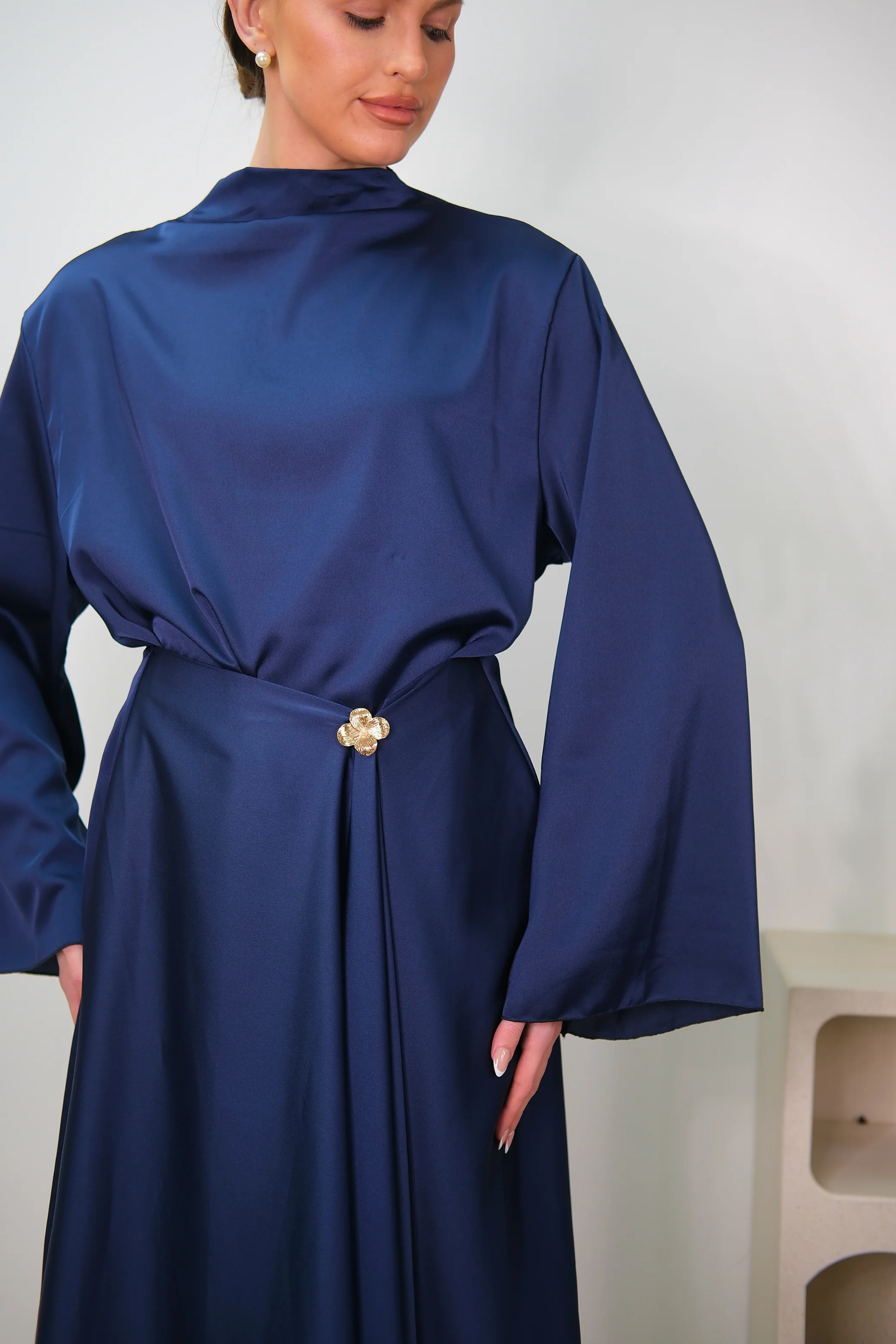 Sorela Navy Dress - Image 4