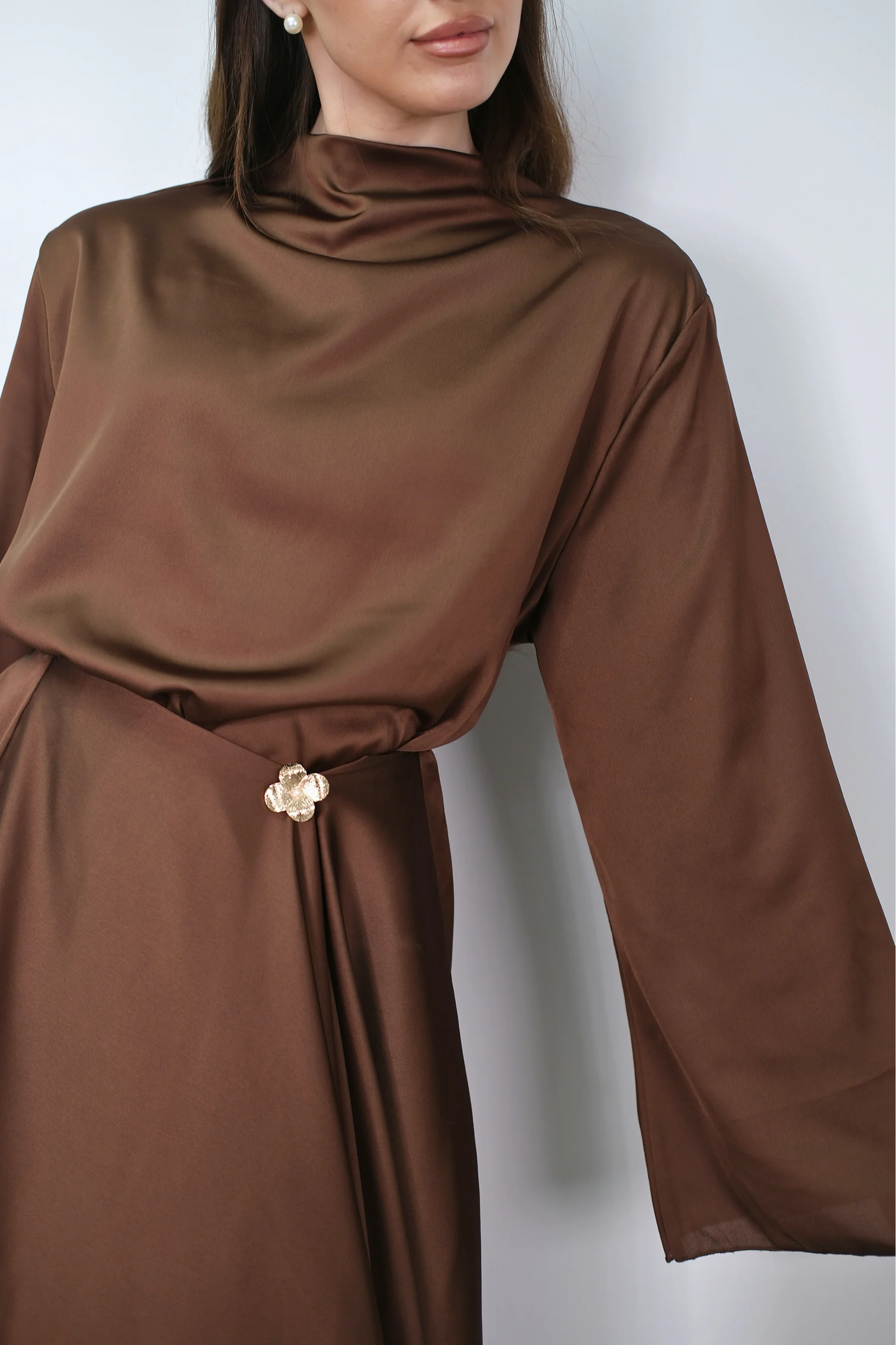 Sorela Brown Dress - Image 6