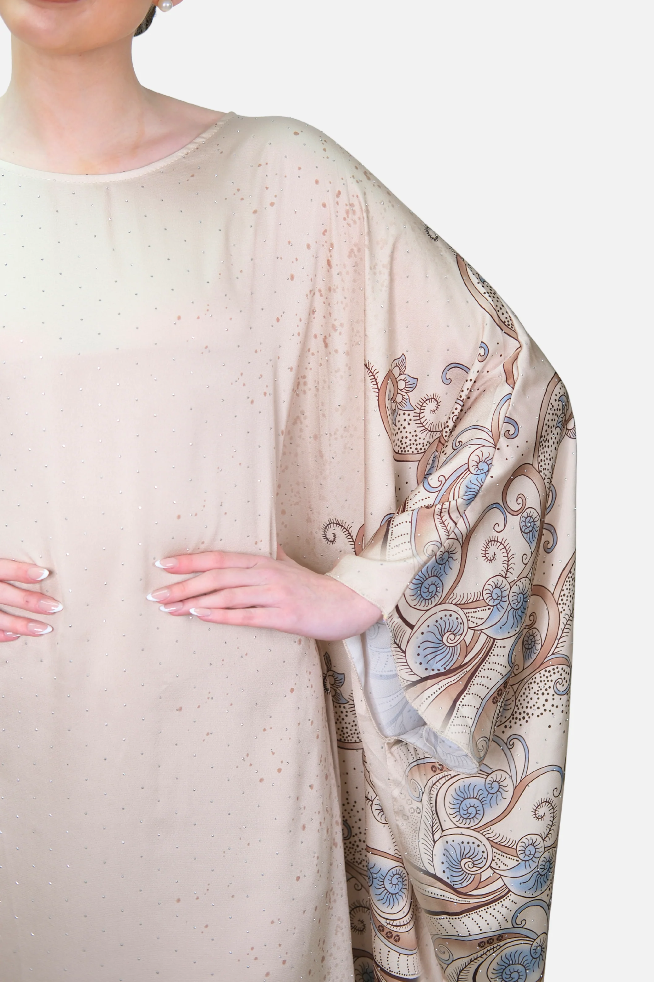 Raya Stone Printed Kaftan - Image 5