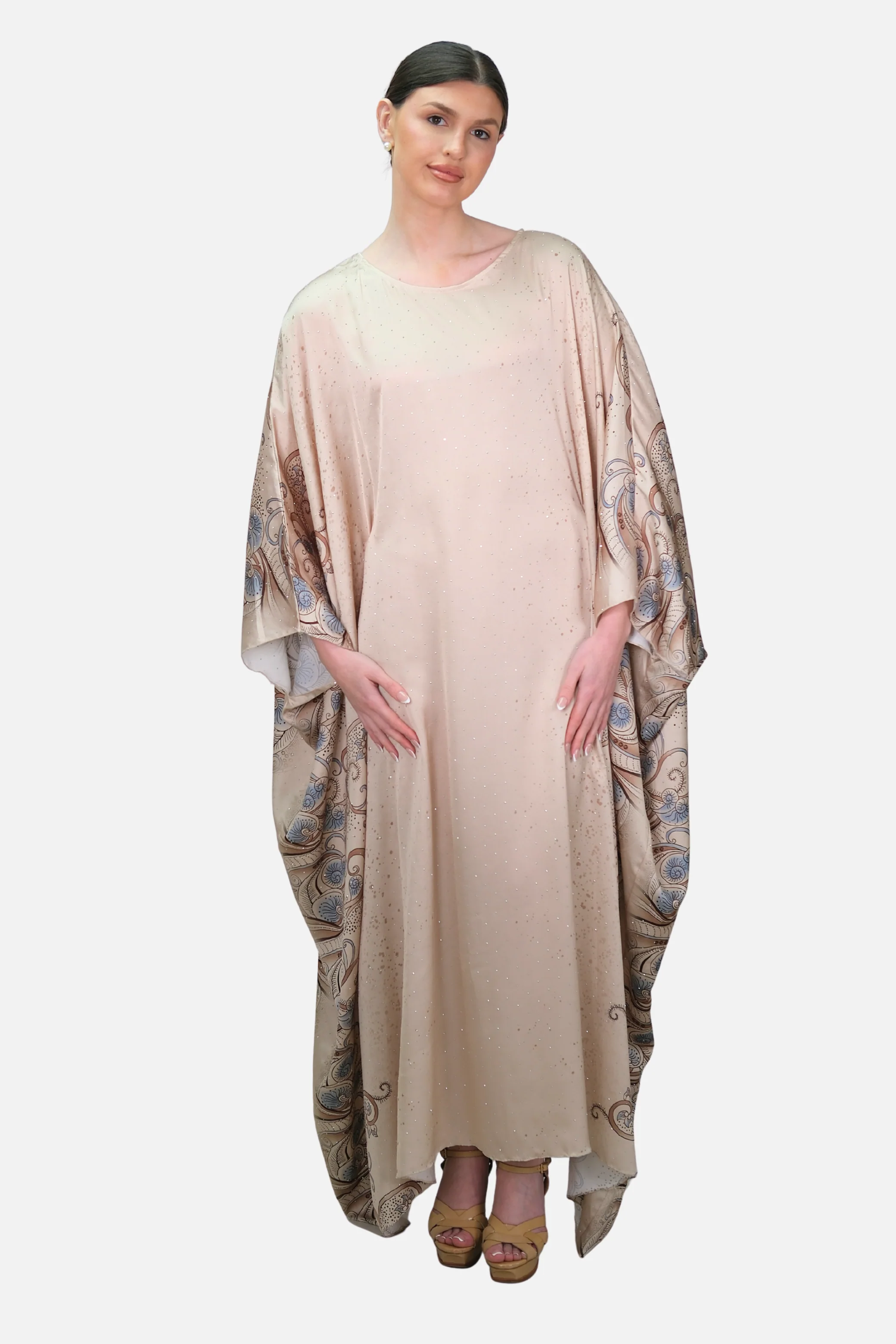 Raya Stone Printed Kaftan - Image 6