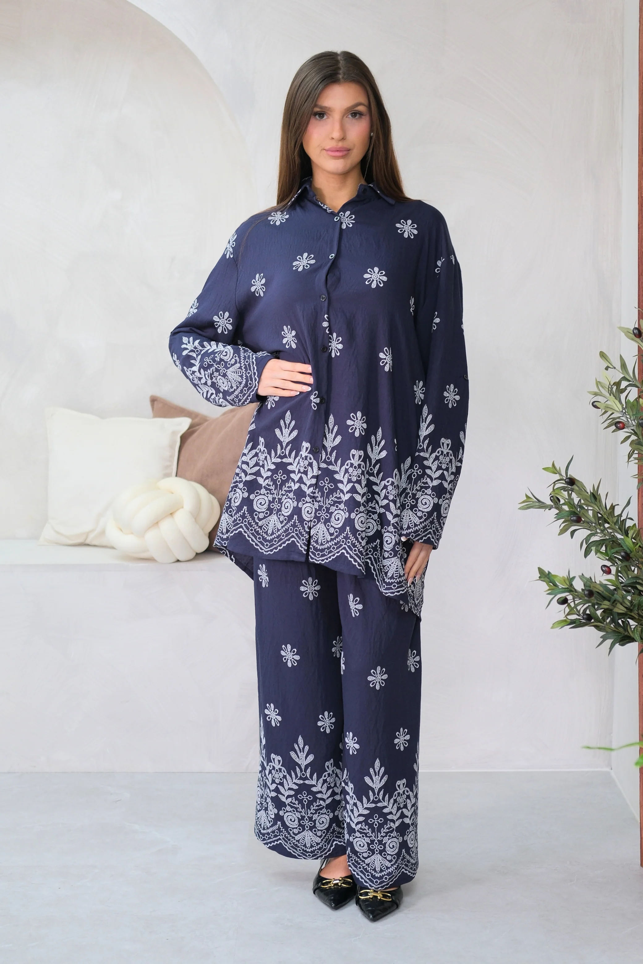 Indigo Fleur Navy Co-Ord
