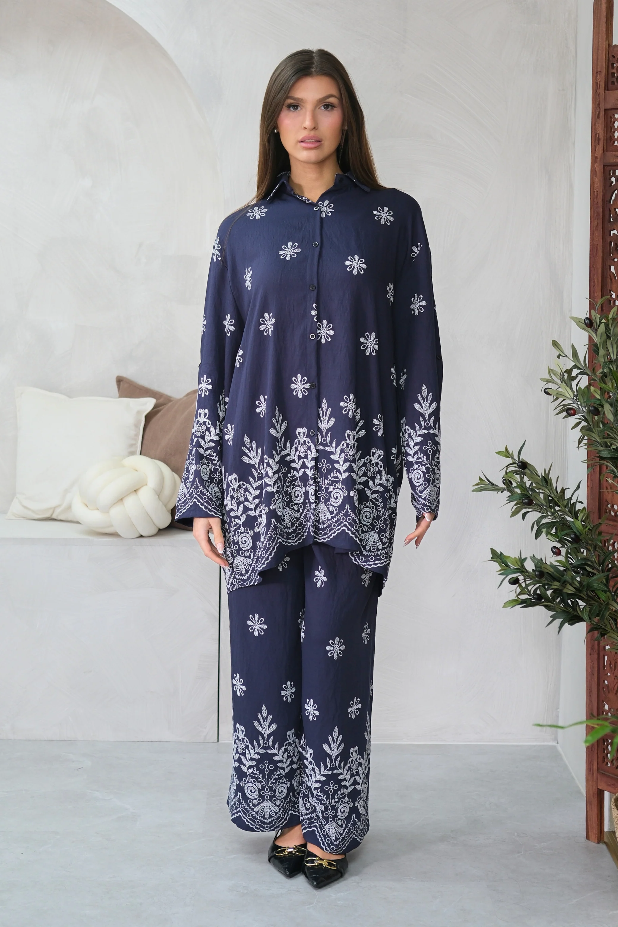 Indigo Fleur Navy Co-Ord - Image 3