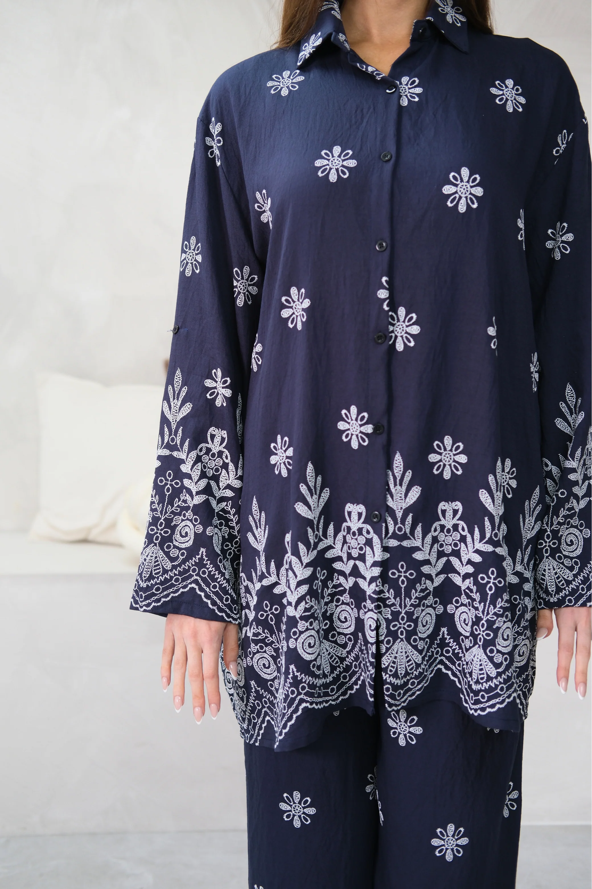 Indigo Fleur Navy Co-Ord - Image 4