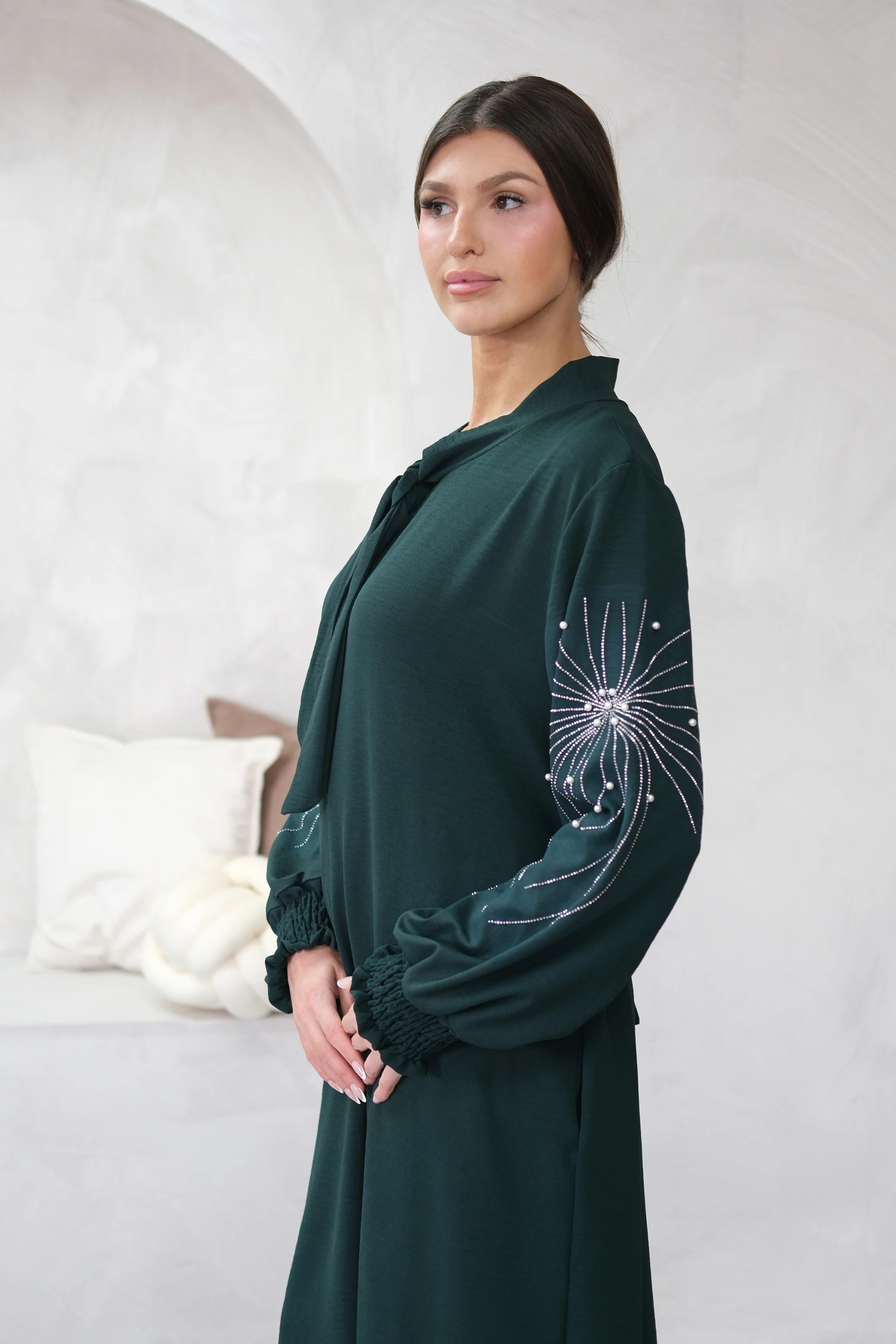 Elan Embellished Green Co-ord - Image 7