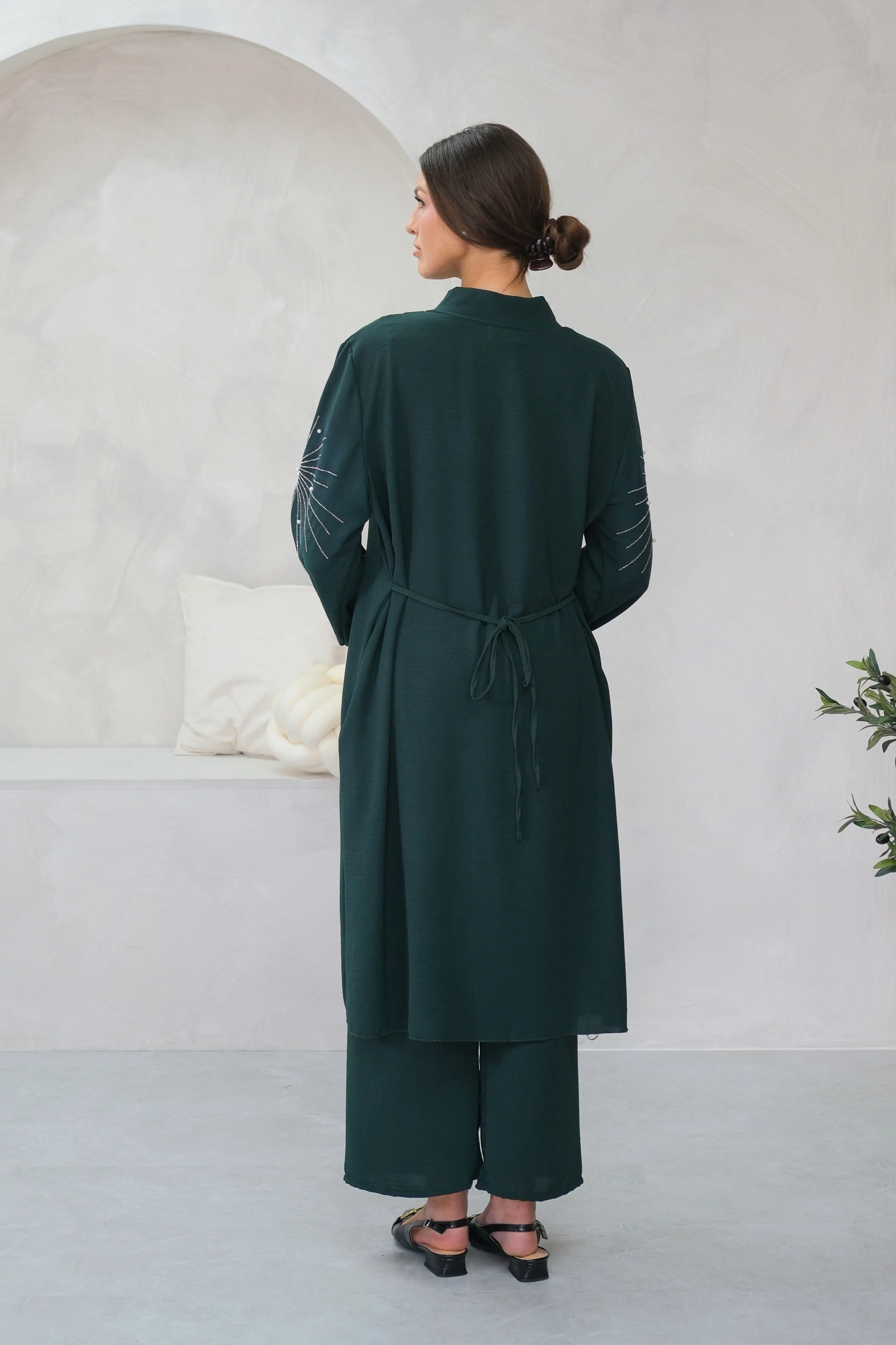Elan Embellished Green Co-ord - Image 8
