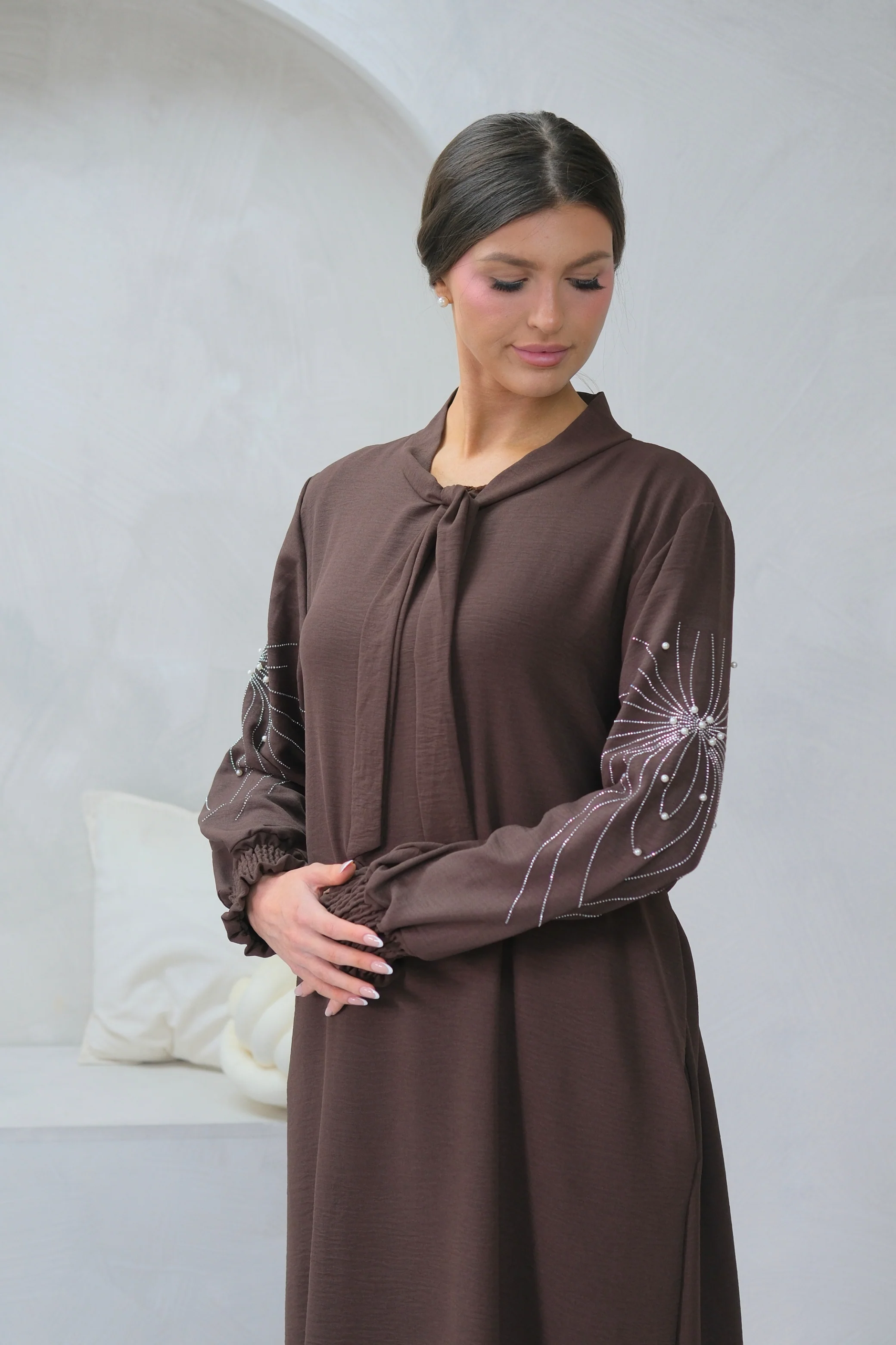 Elan Embellished Brown Co-ord - Image 3