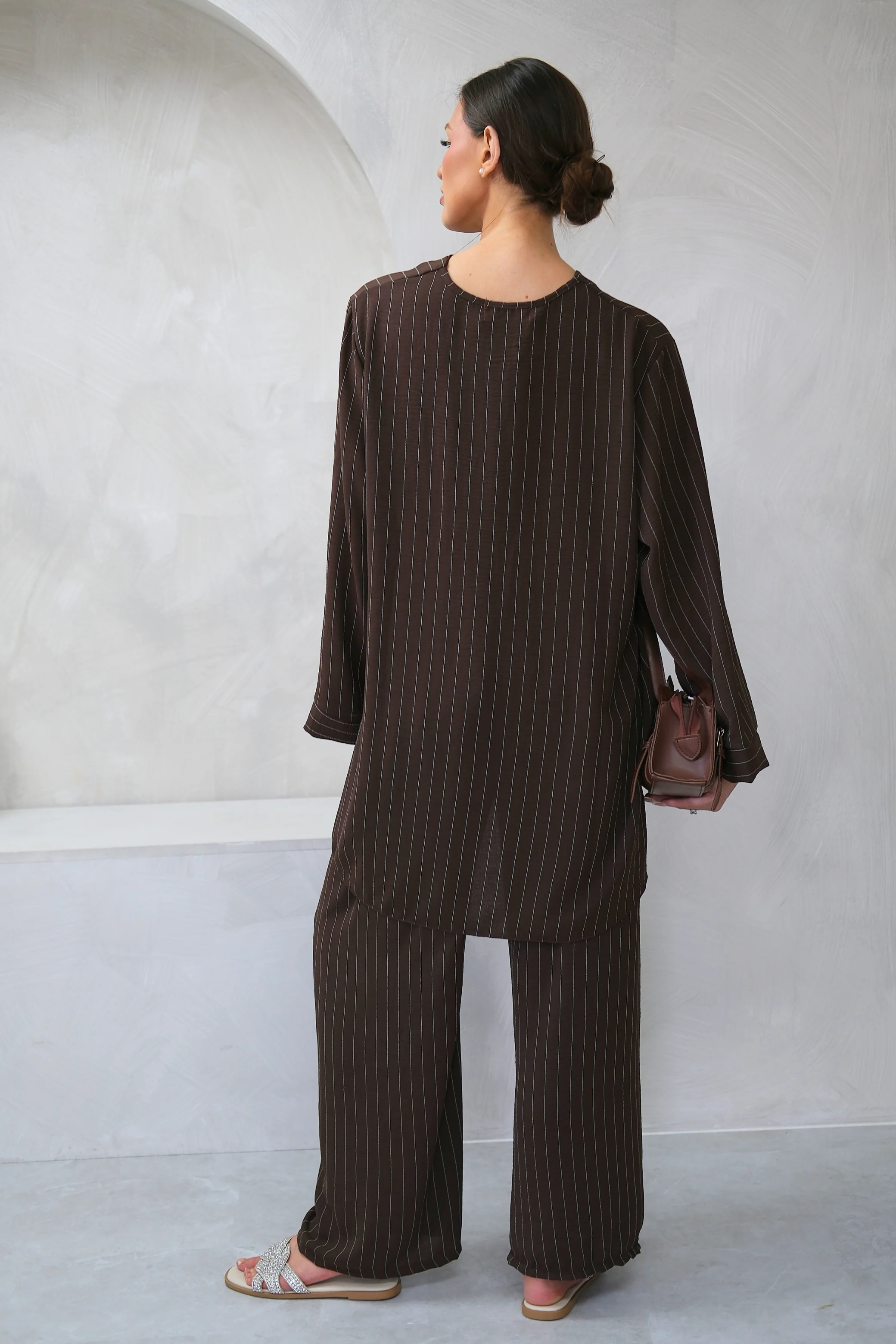 Chocolate Pinstripe Co-Ord - Image 4