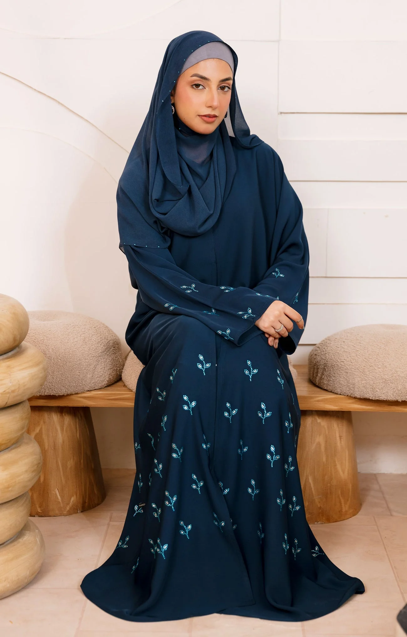 Lyna Blue Abaya - Image 2