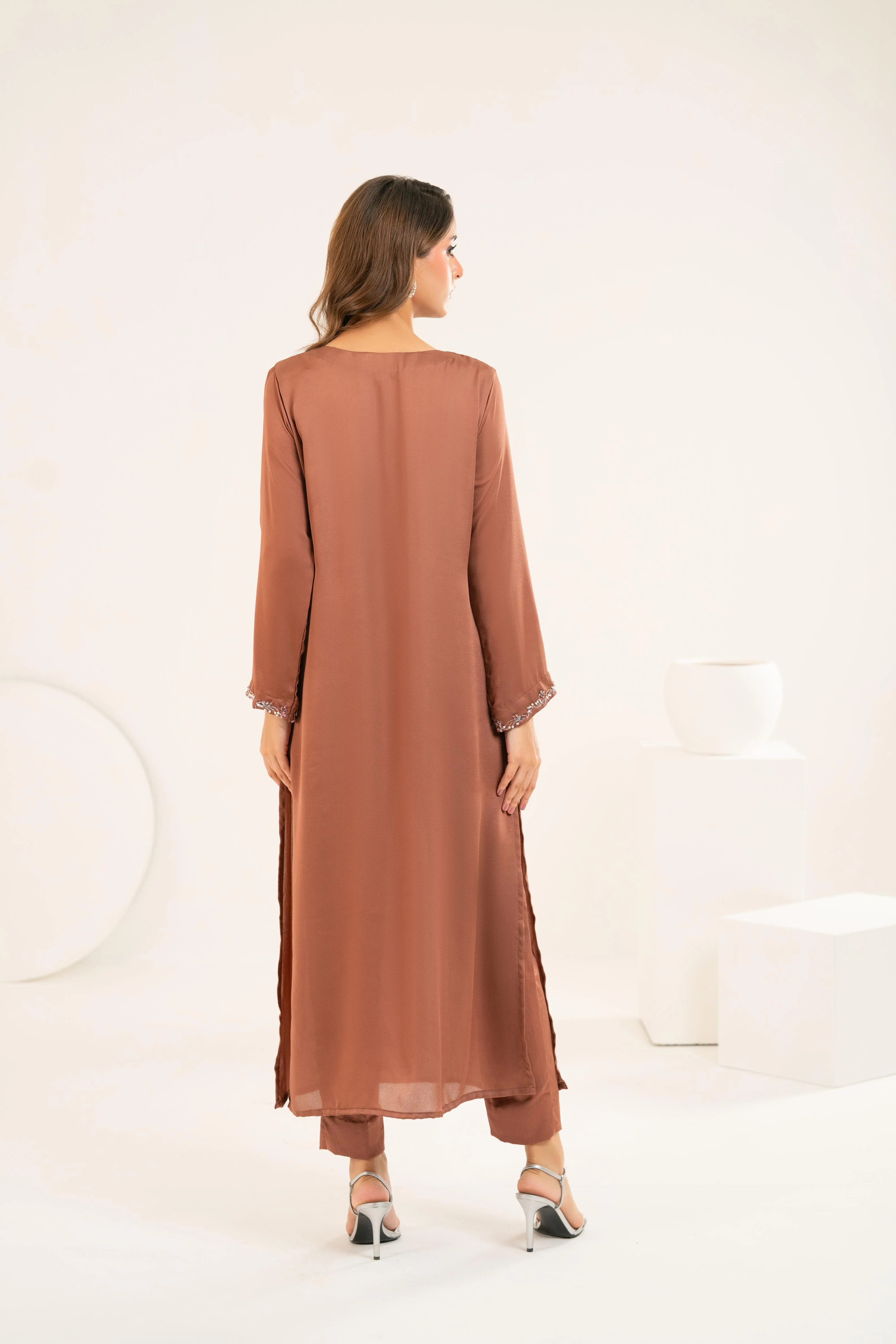 Verdant Brown Satin - Image 3