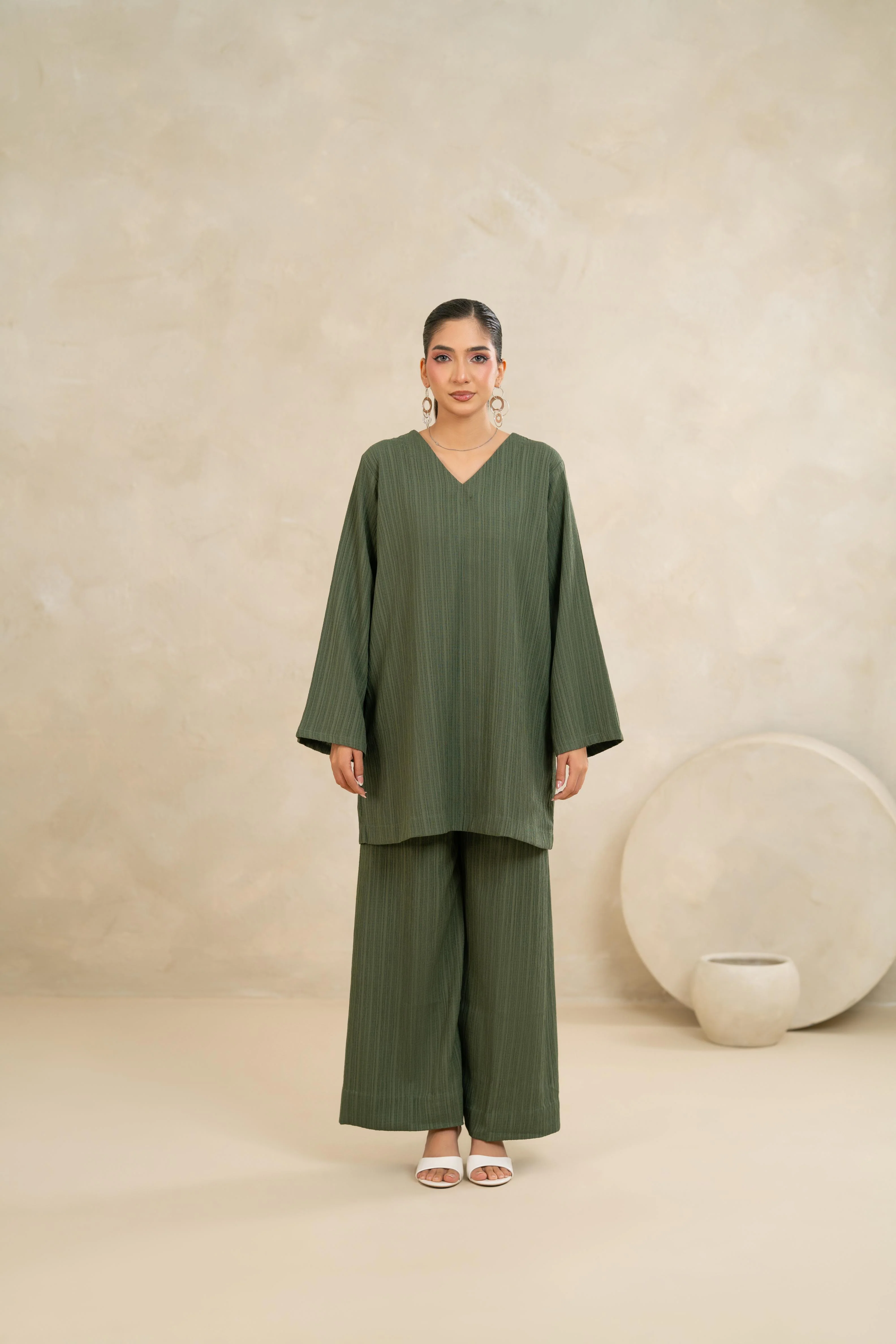 Verde Ease Co-ord – Khaki - Image 4