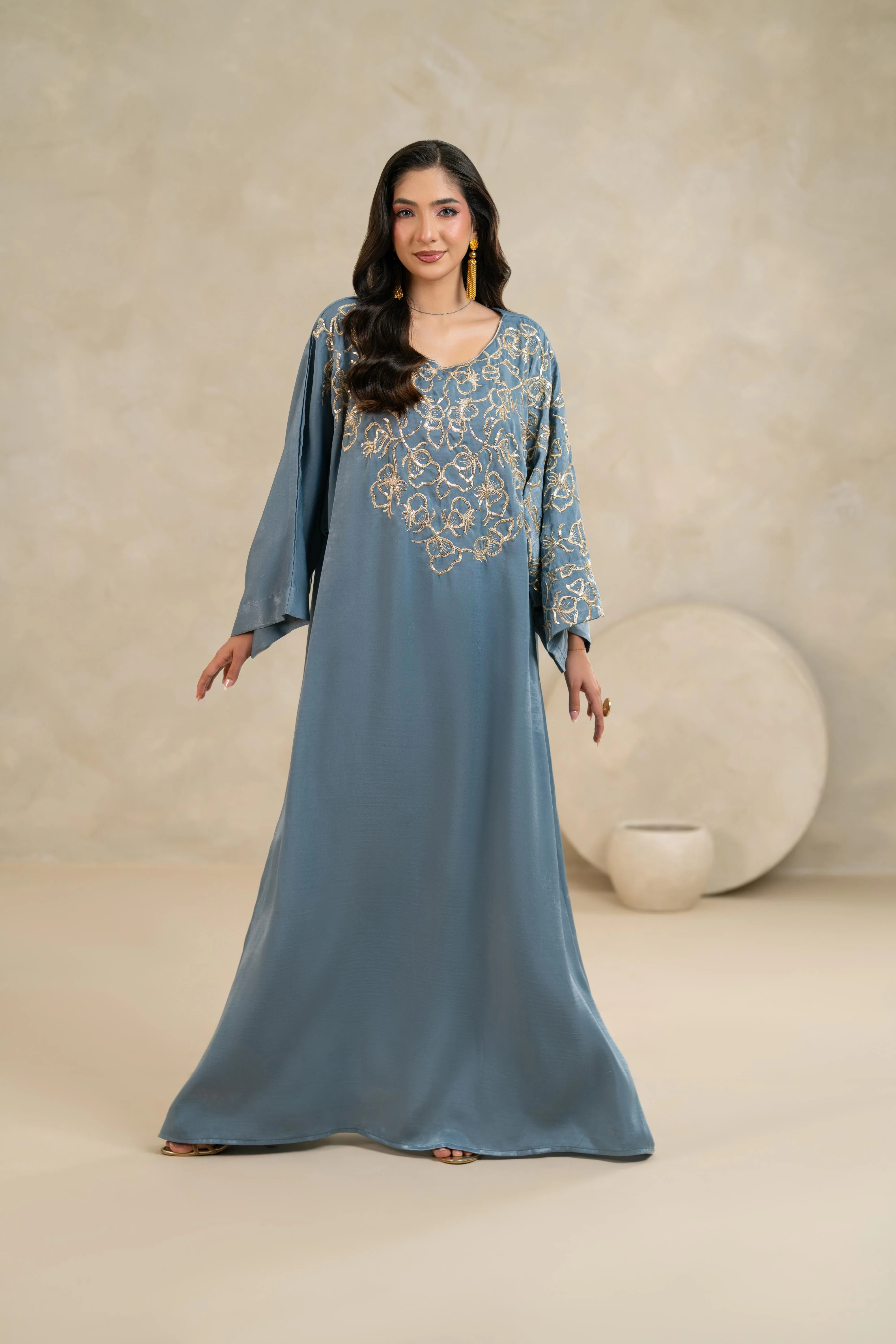 Lunaria Dusty Blue Dress - Image 3