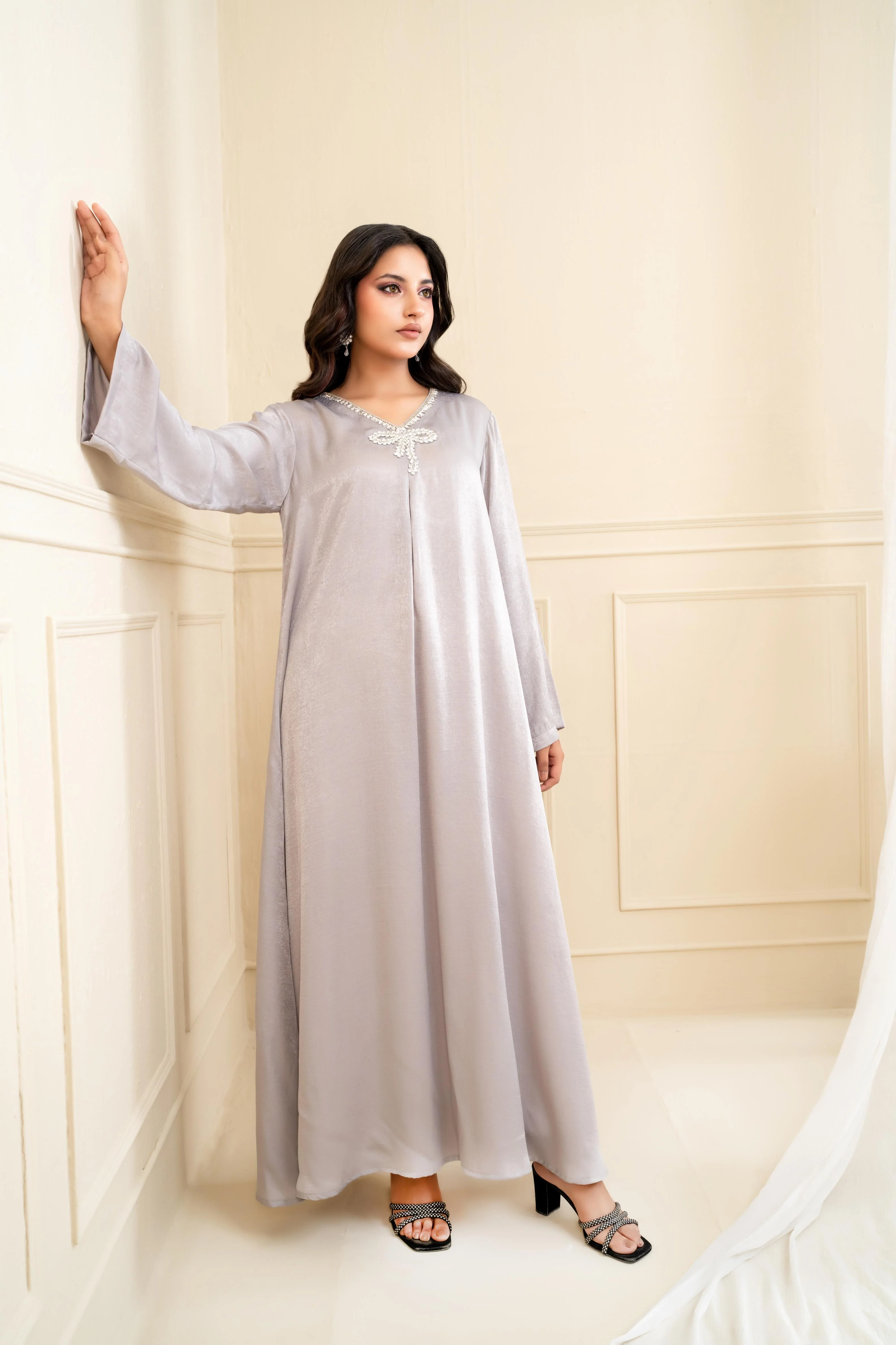 Nawal Embellished Maxi Dress - Image 6