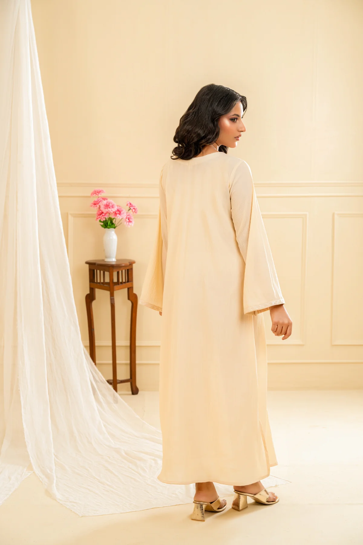 Rafiqa Embroidered Dress - Image 3